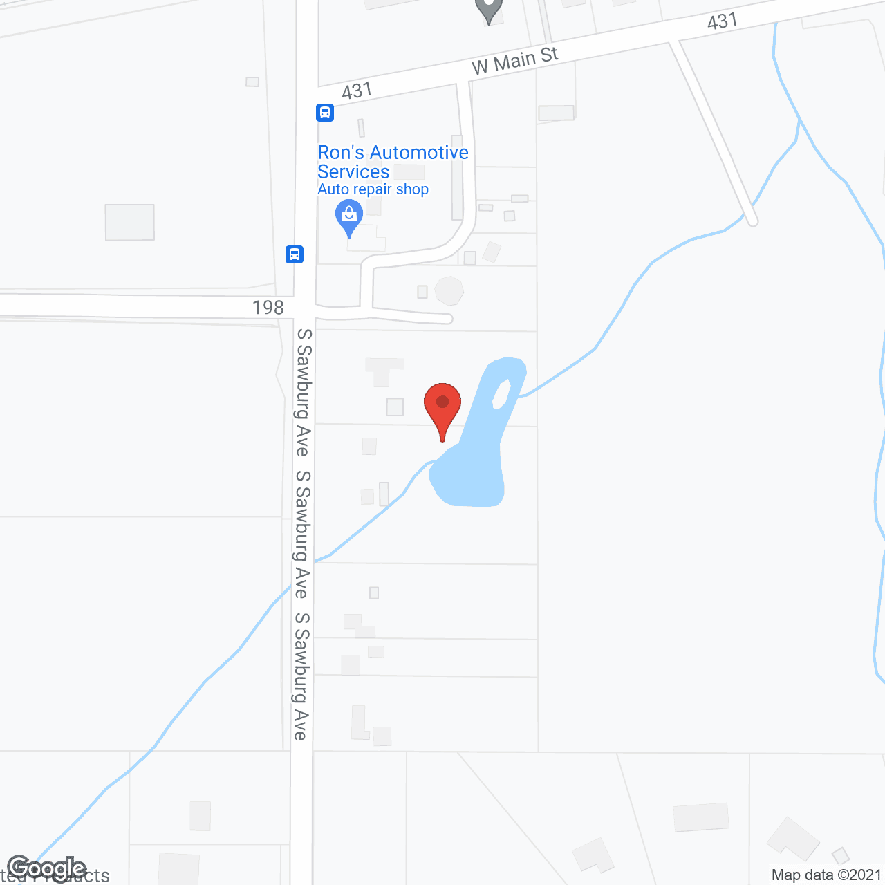 Map of the neighborhood around Stone Creek Assisted Living and Memory Care