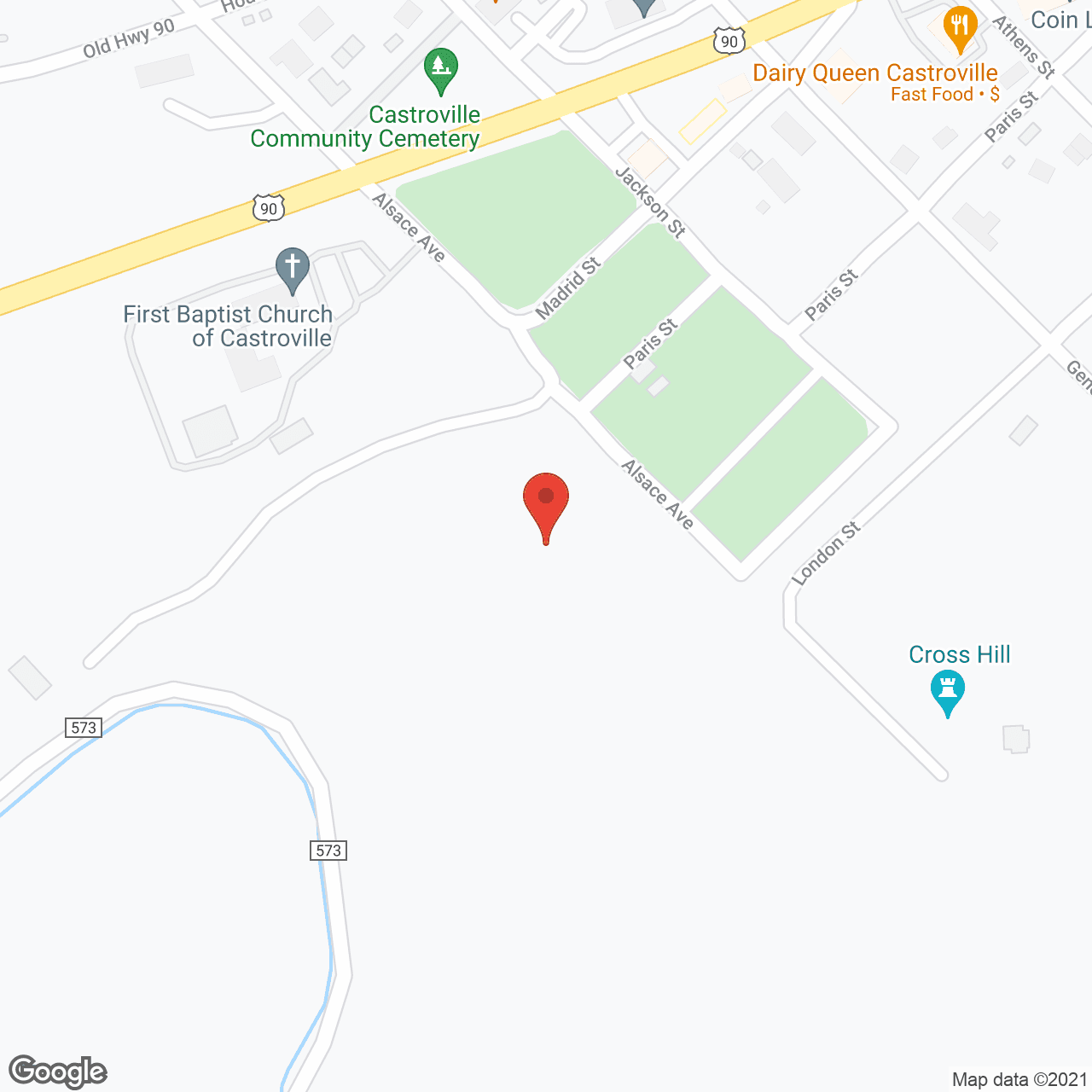 Map of the neighborhood around Changing Seasons of Castroville