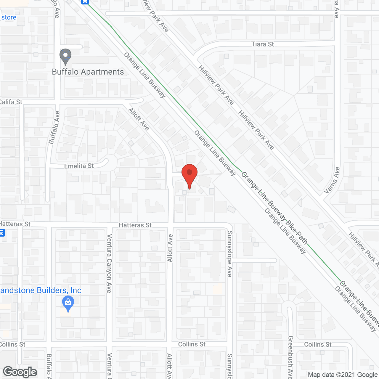 Map of the neighborhood around Sweet Home Senior Living 1