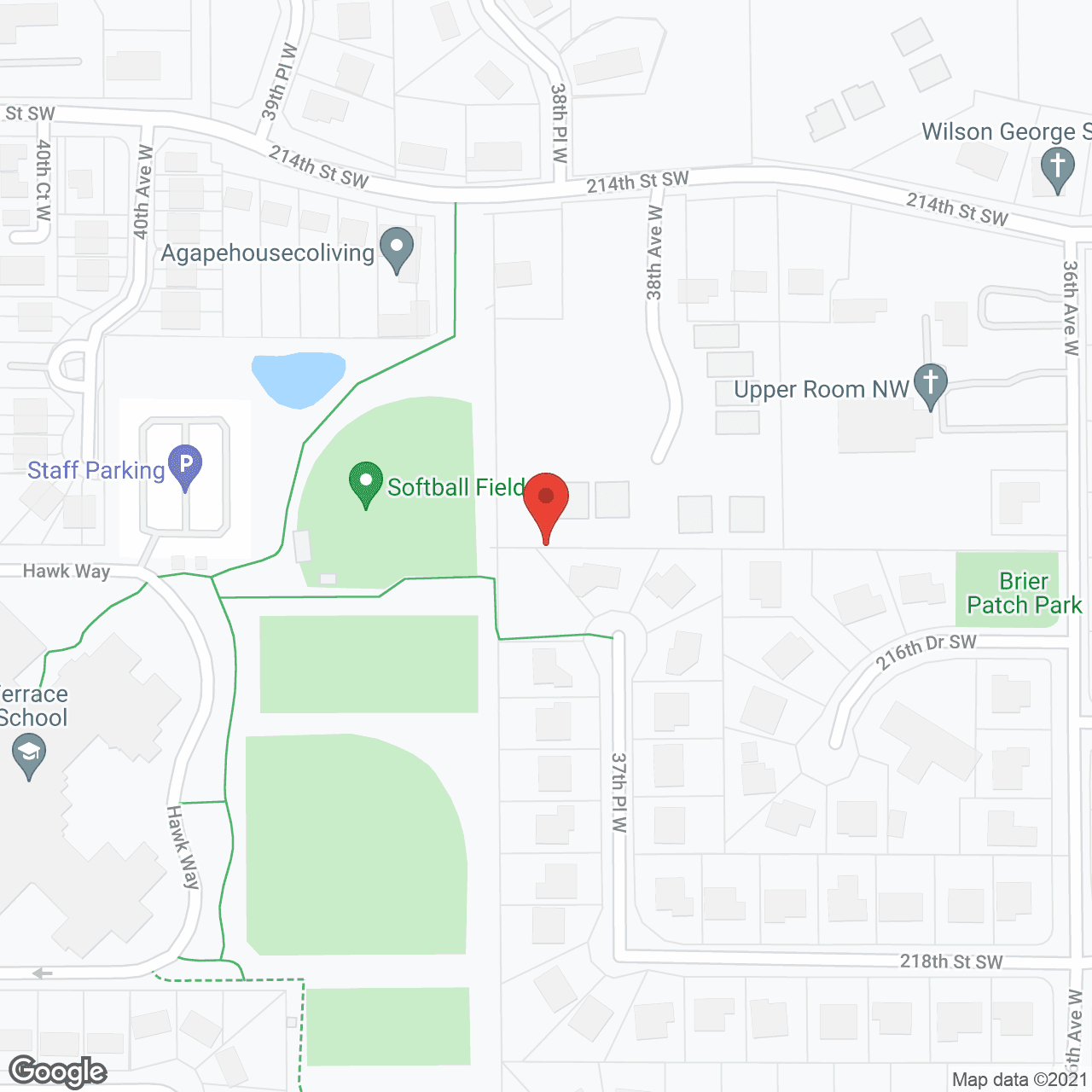 Map of the neighborhood around Destinations Lynnwood 61+ Apartment Homes