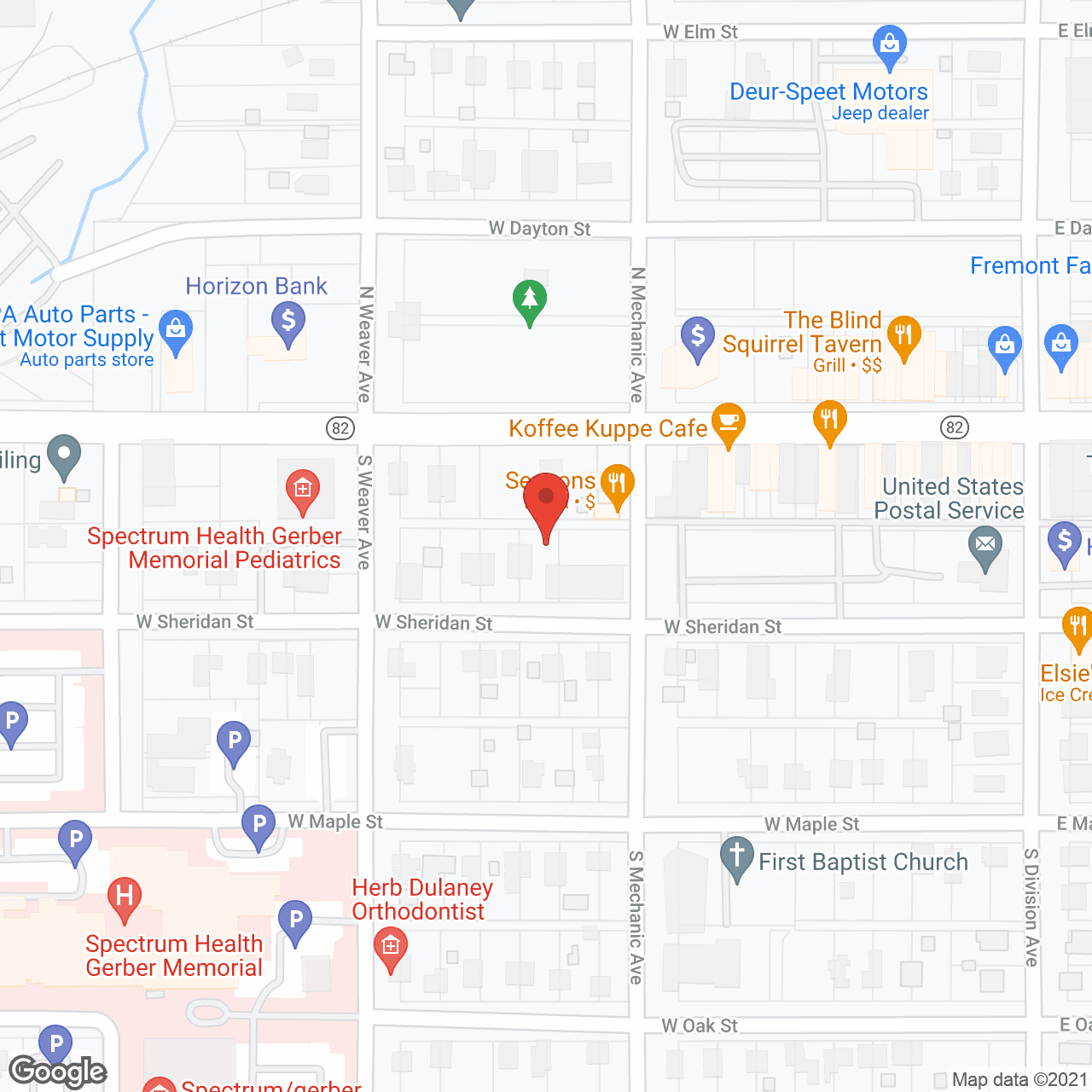 Map of the neighborhood around The Cottages at Martin Lake