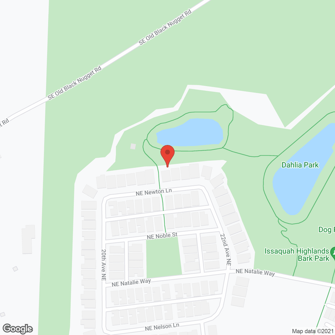 Map of the neighborhood around Sunrise of Issaquah
