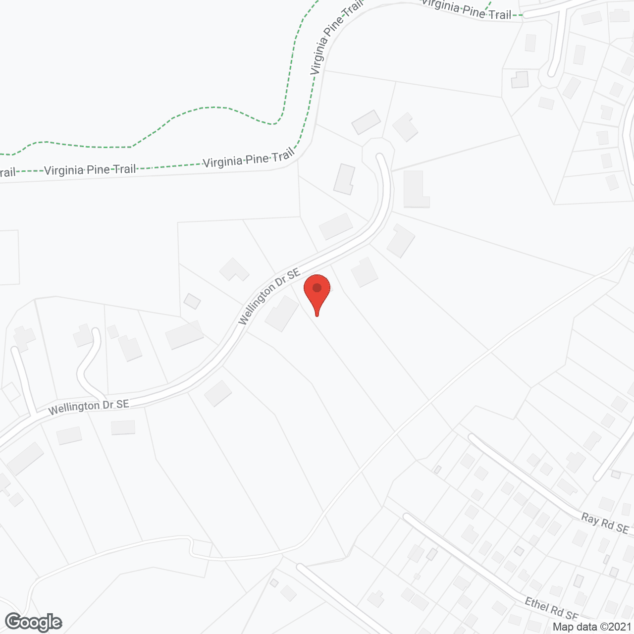 Map of the neighborhood around The Harmony Collection at Roanoke - Assisted Living