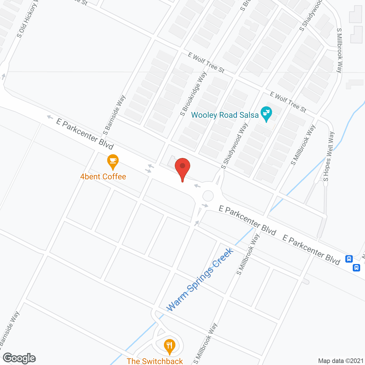 Map of the neighborhood around Aspen Valley Senior Living Community