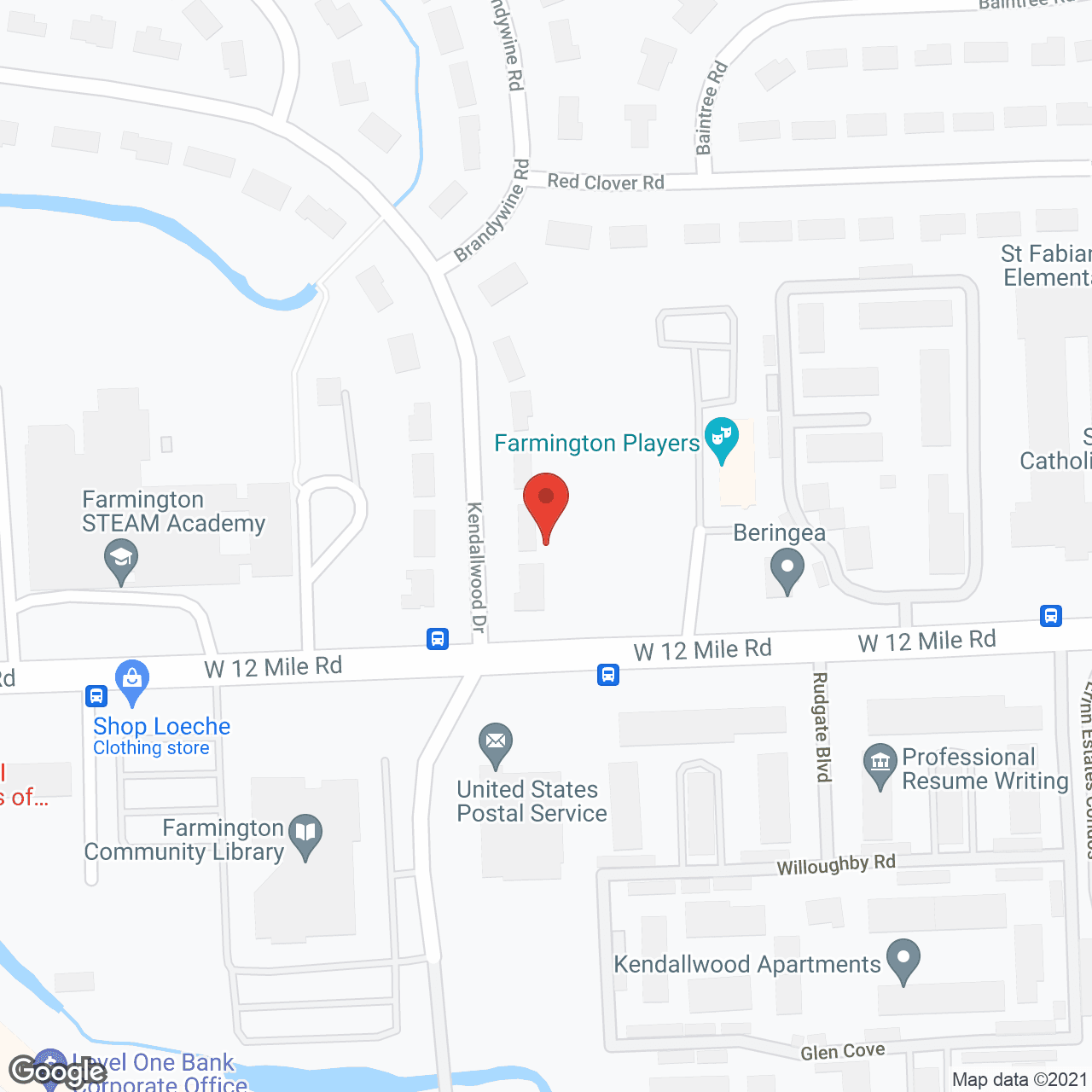 Map of the neighborhood around Serenity Elderly Care