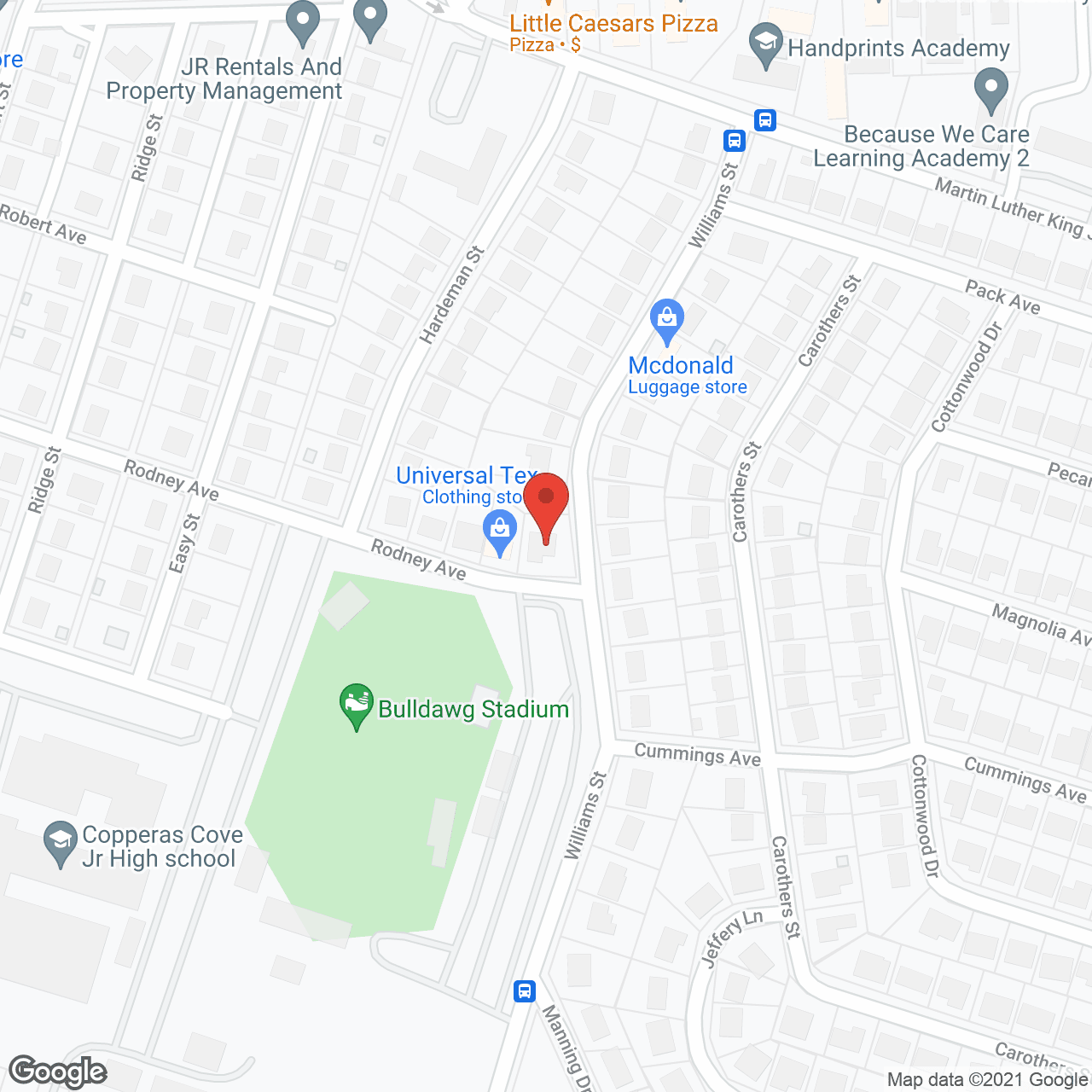 Map of the neighborhood around All American Dream Assisted Living Facility