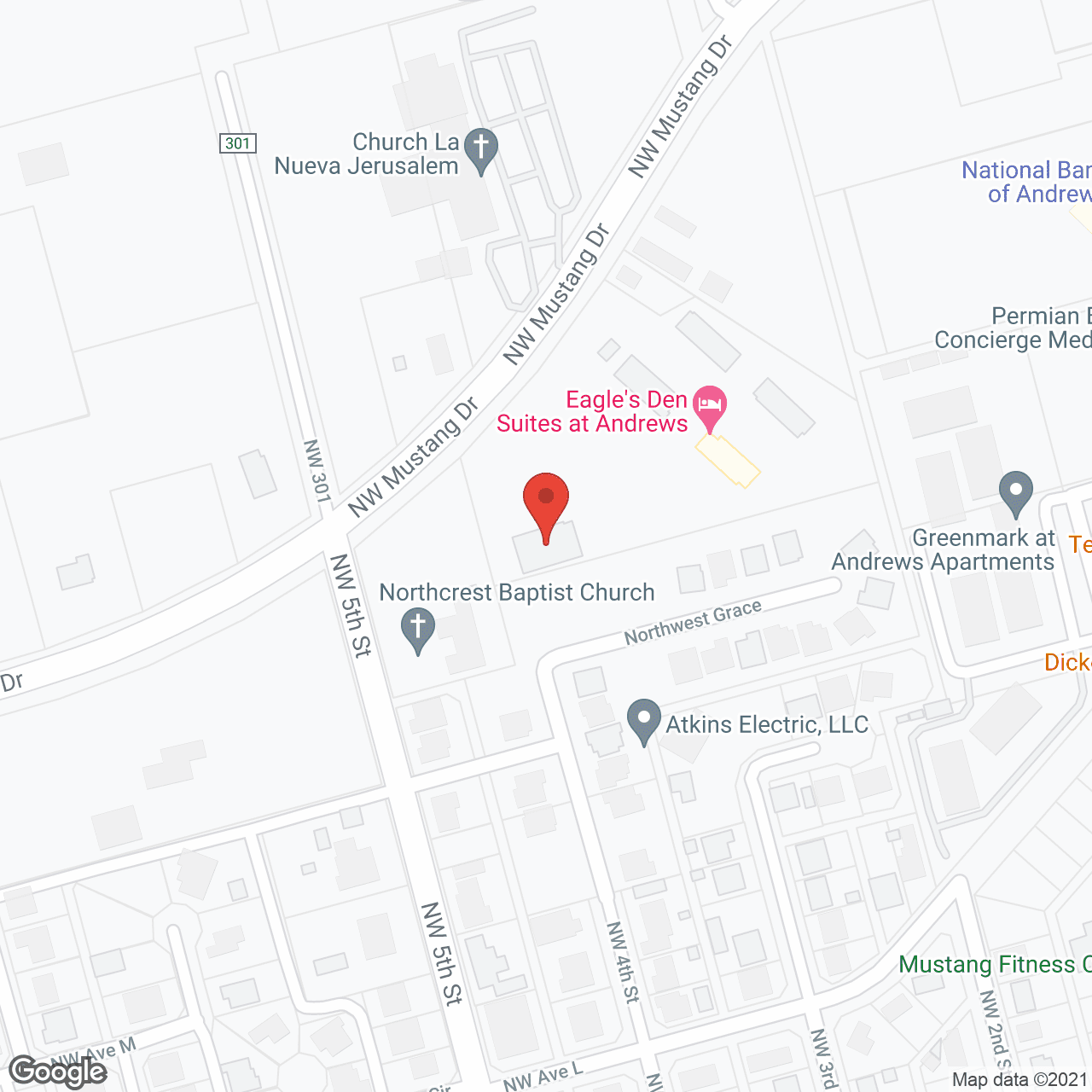 Map of the neighborhood around Beehive Homes of Andrews