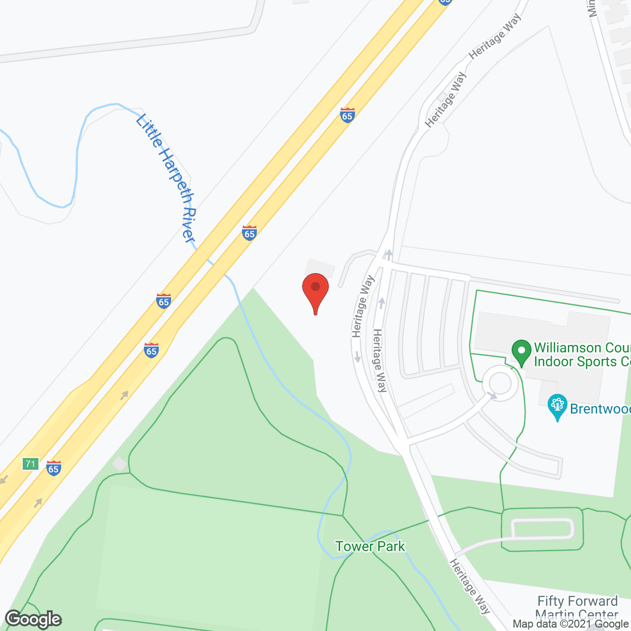 Map of the neighborhood around Traditions of Mill Creek