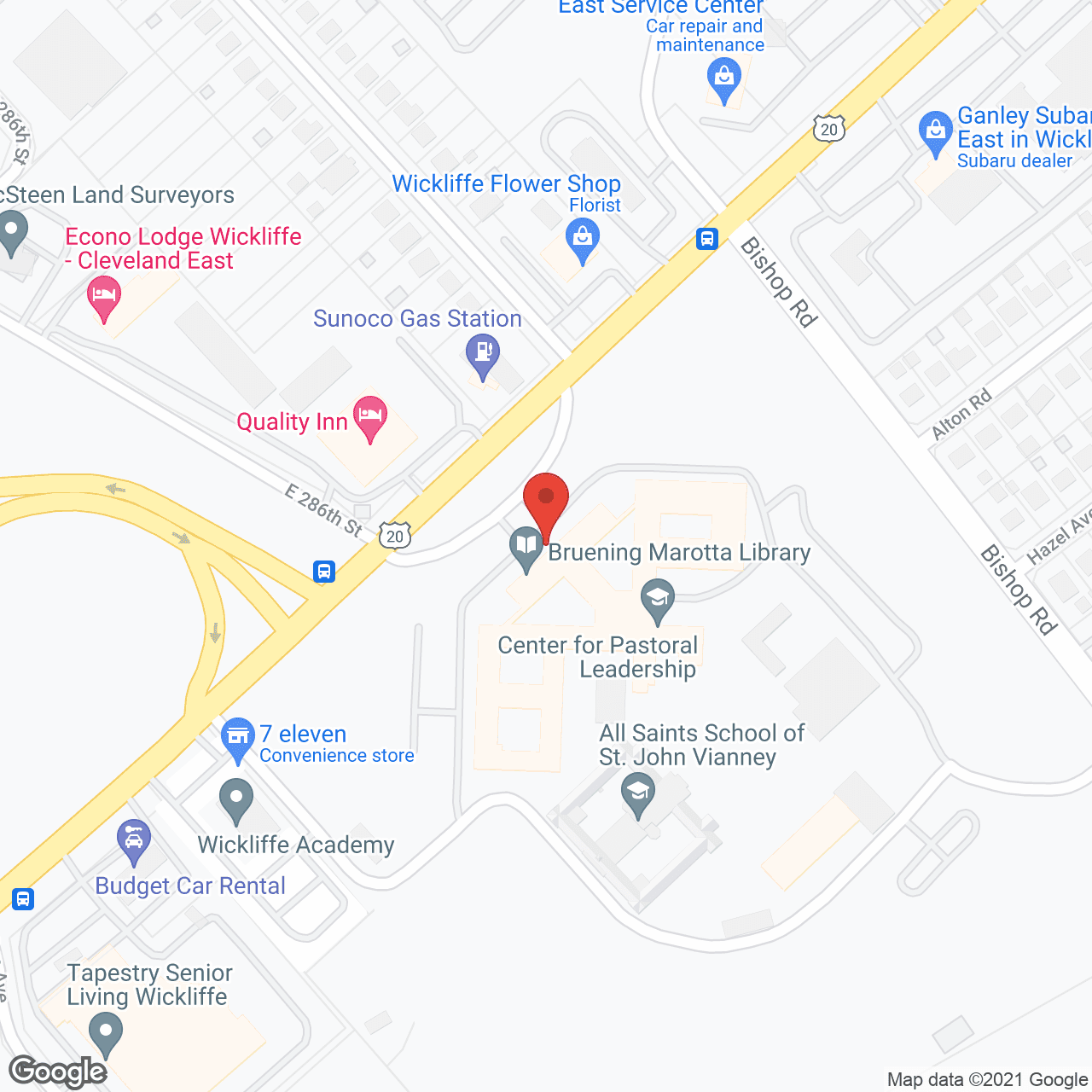 Map of the neighborhood around Prosper at Wickliffe