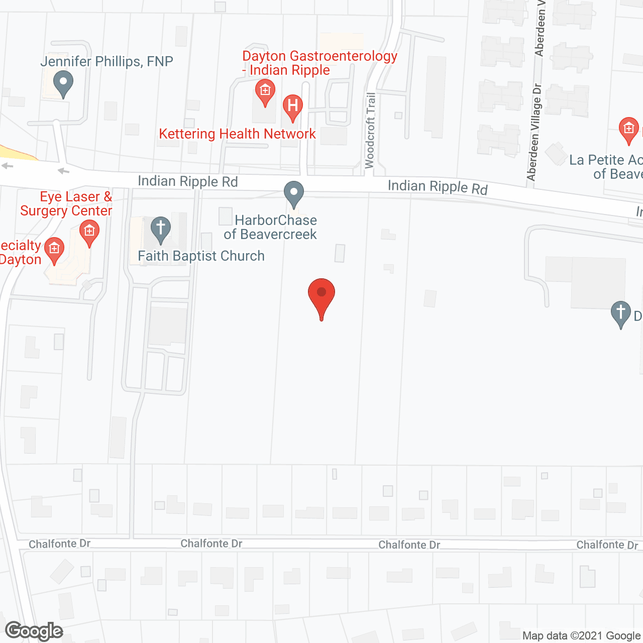 Map of the neighborhood around HarborChase of Beavercreek