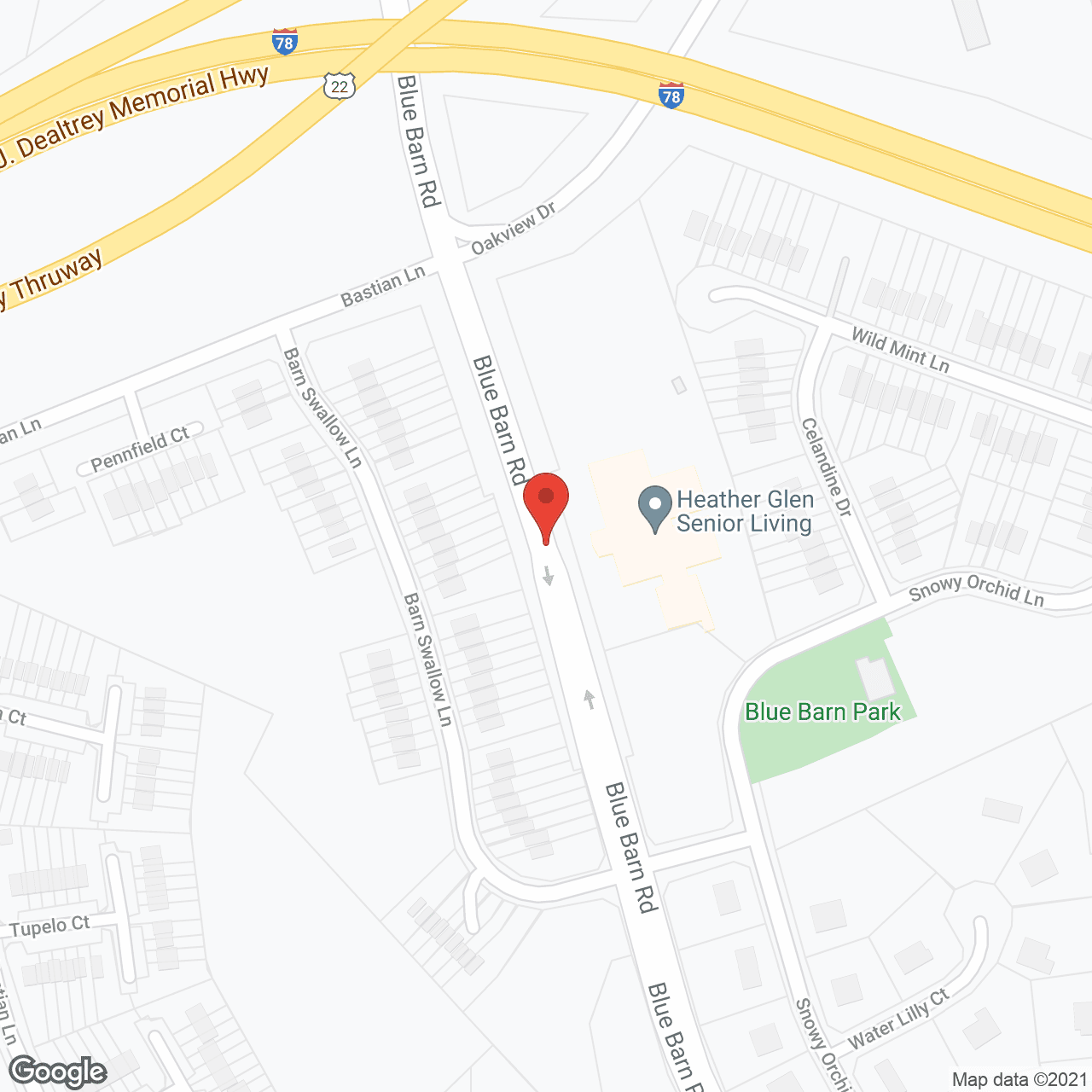 Map of the neighborhood around Heather Glen