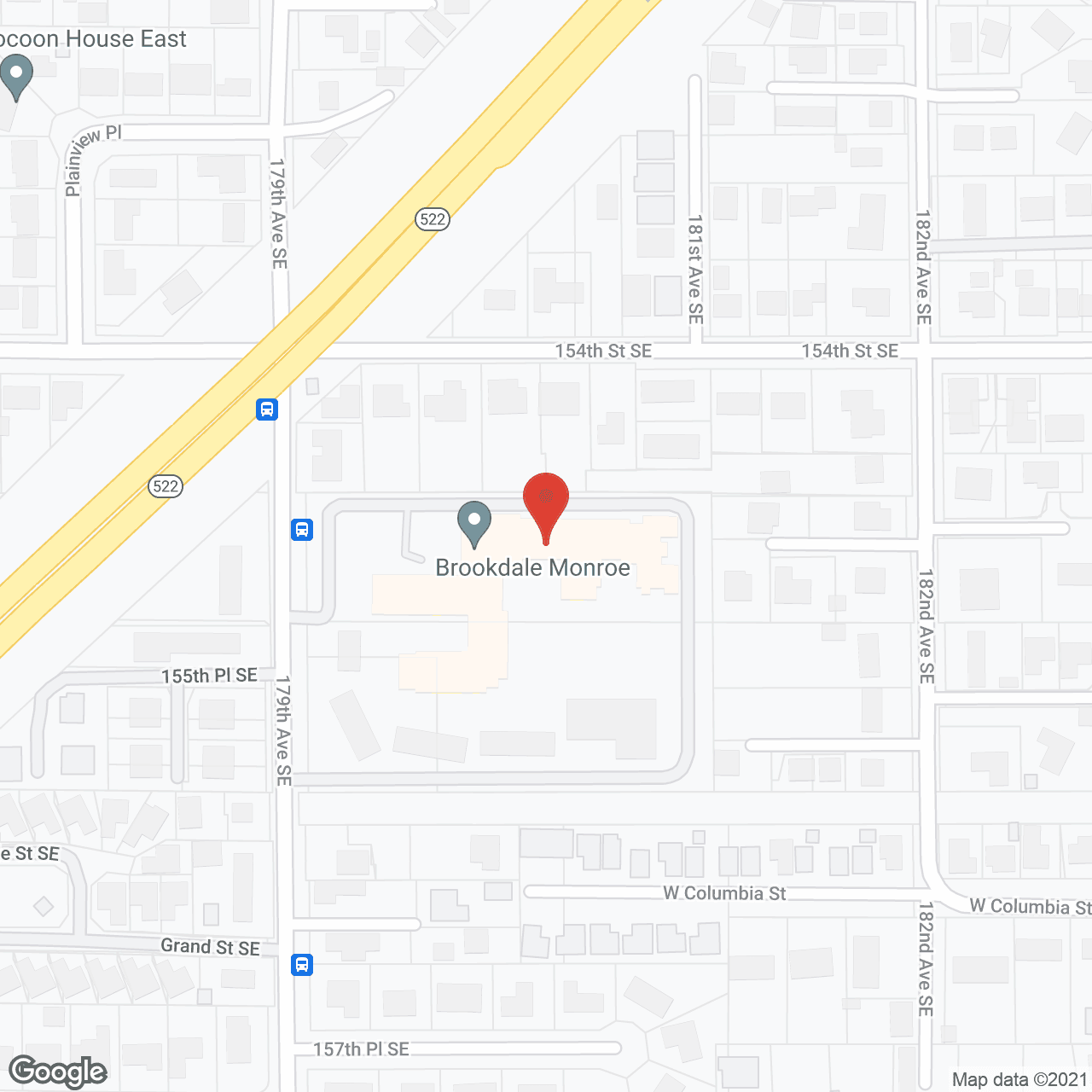 Map of the neighborhood around Brookdale Monroe