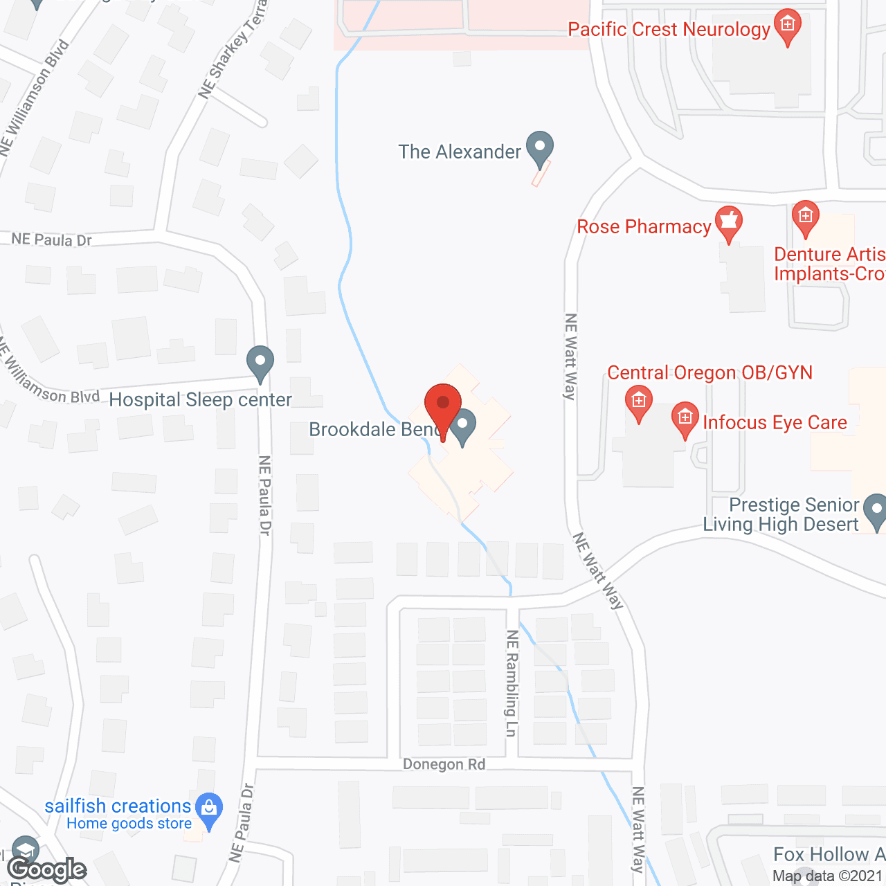 Map of the neighborhood around Brookdale Bend
