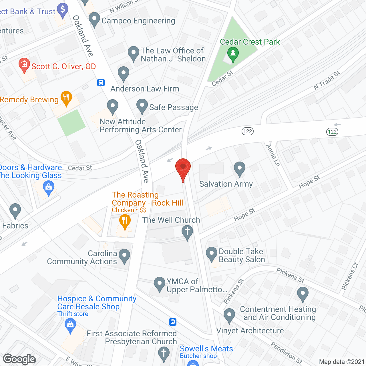 Map of the neighborhood around HarborChase of Riverwalk