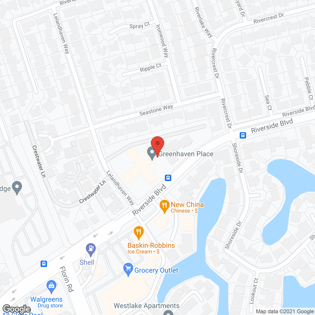 Map of the neighborhood around Greenhaven Place