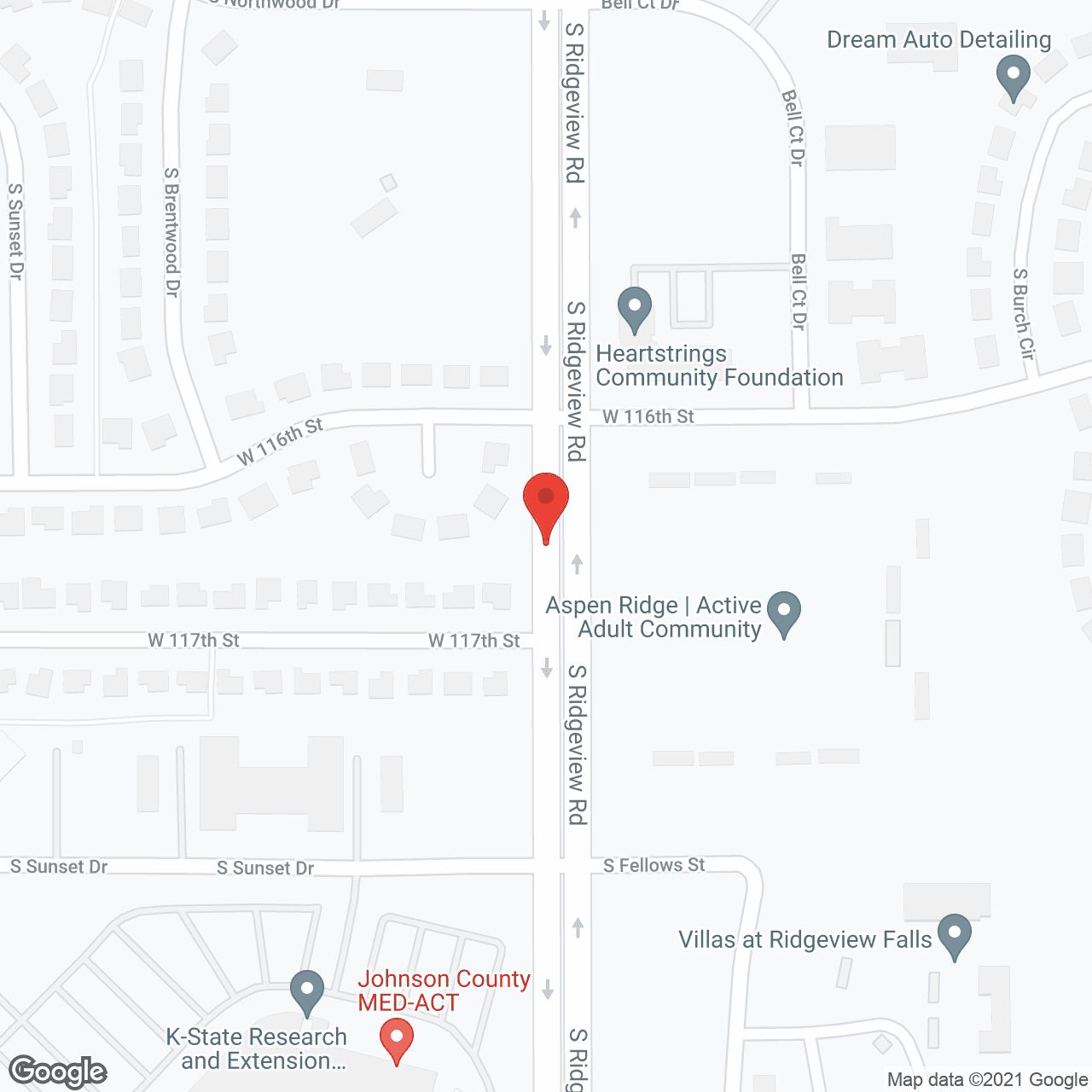 Map of the neighborhood around Aspens Ridgeview