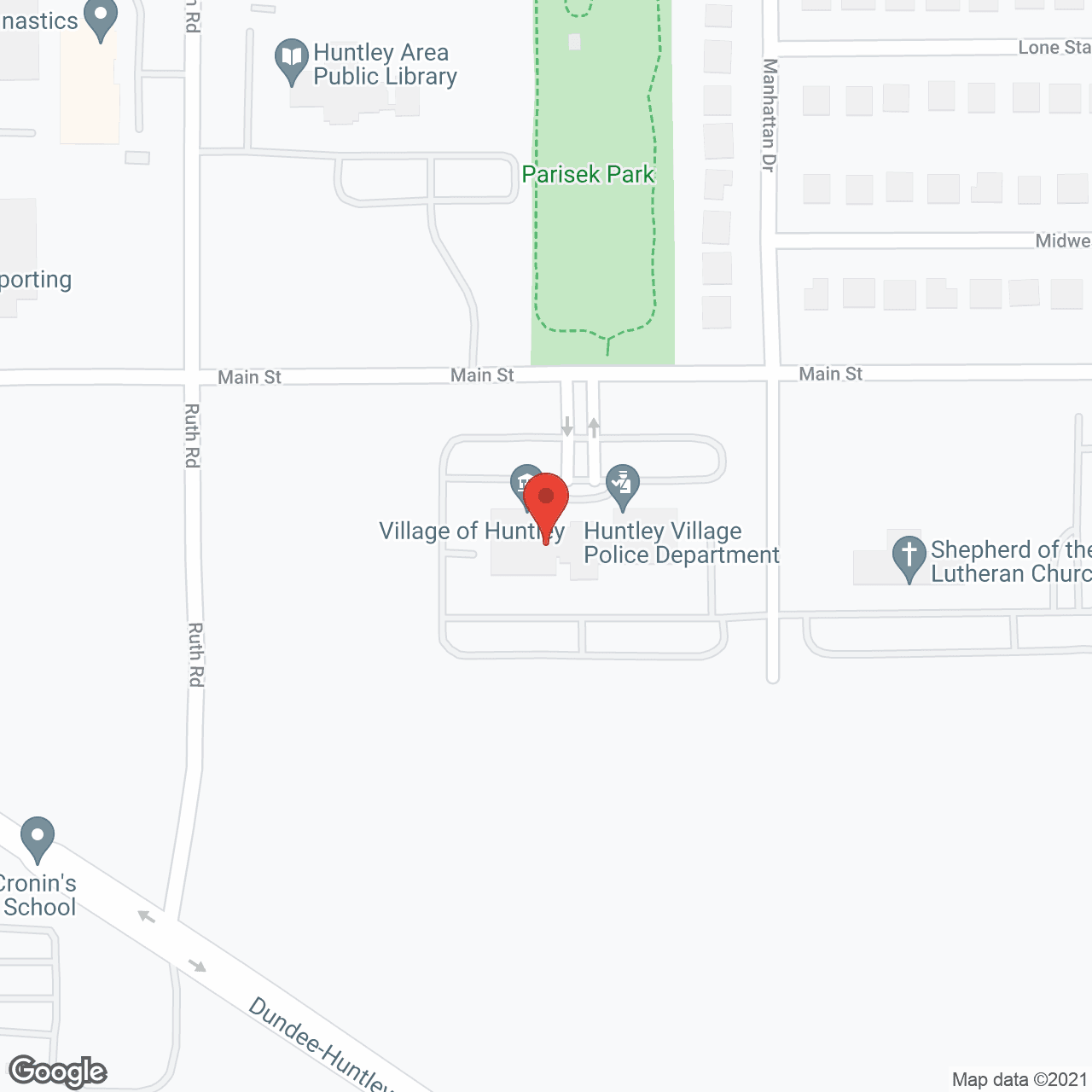 Map of the neighborhood around Huntley Springs Retirement Resort