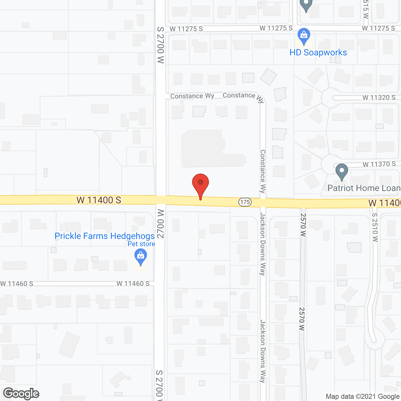 Map of the neighborhood around The Peaks at South Jordan