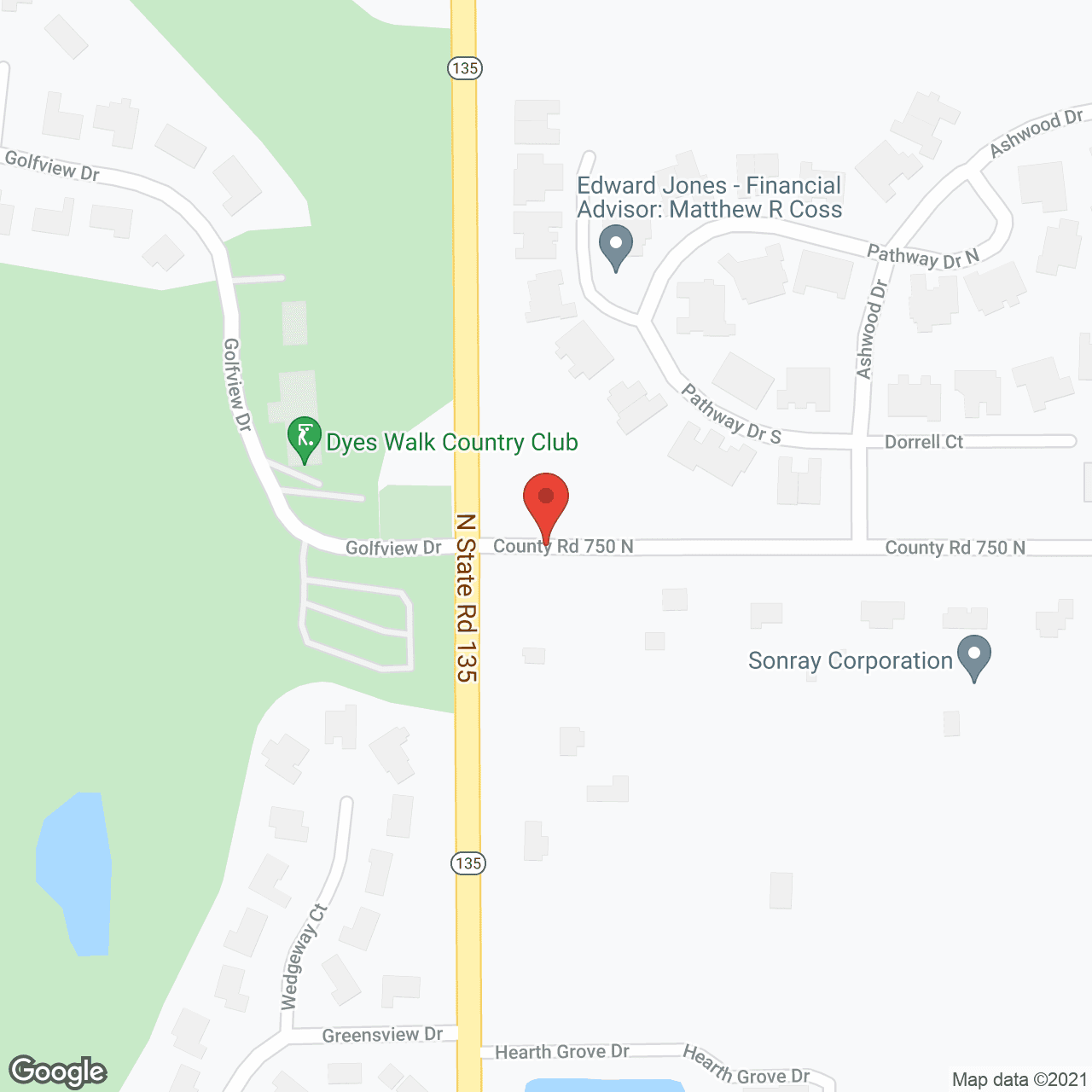 Map of the neighborhood around Demaree Crossing