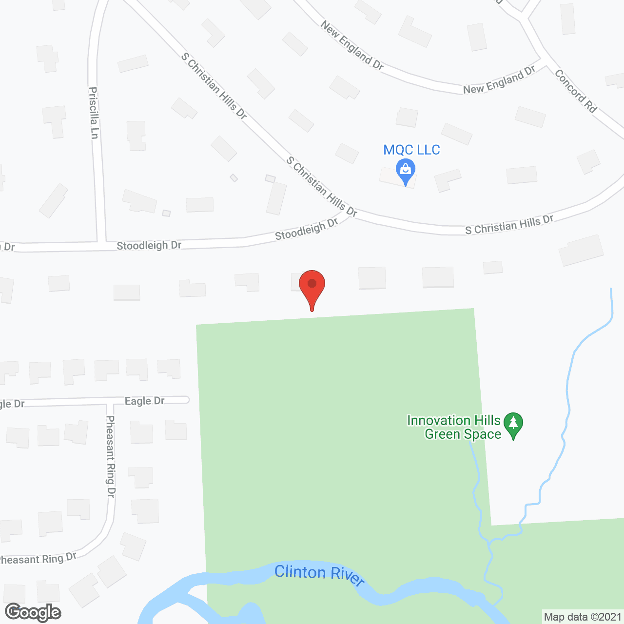 Map of the neighborhood around American House Freedom Place Rochester