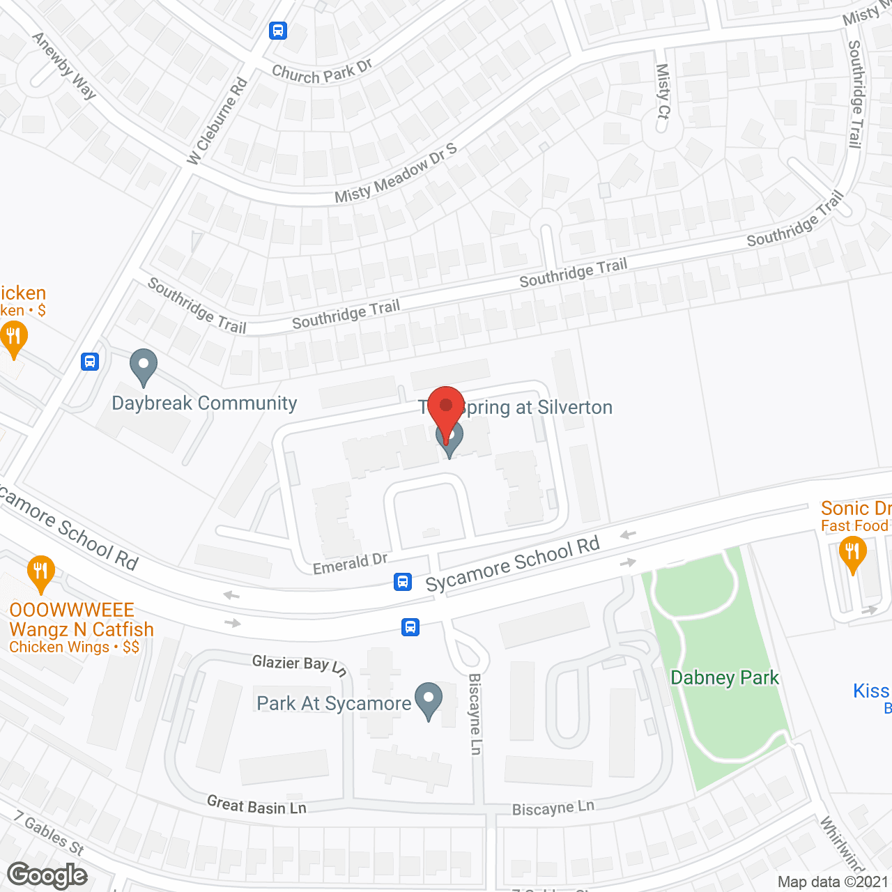 Map of the neighborhood around The Spring at Silverton Active Adult 55