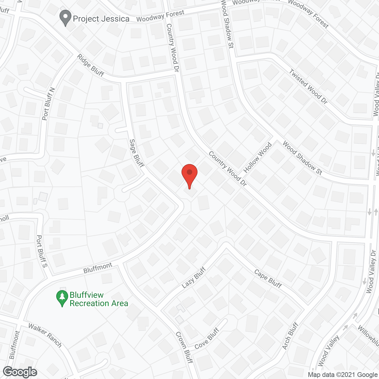Map of the neighborhood around San Antonio - Ariana Senior Care 1