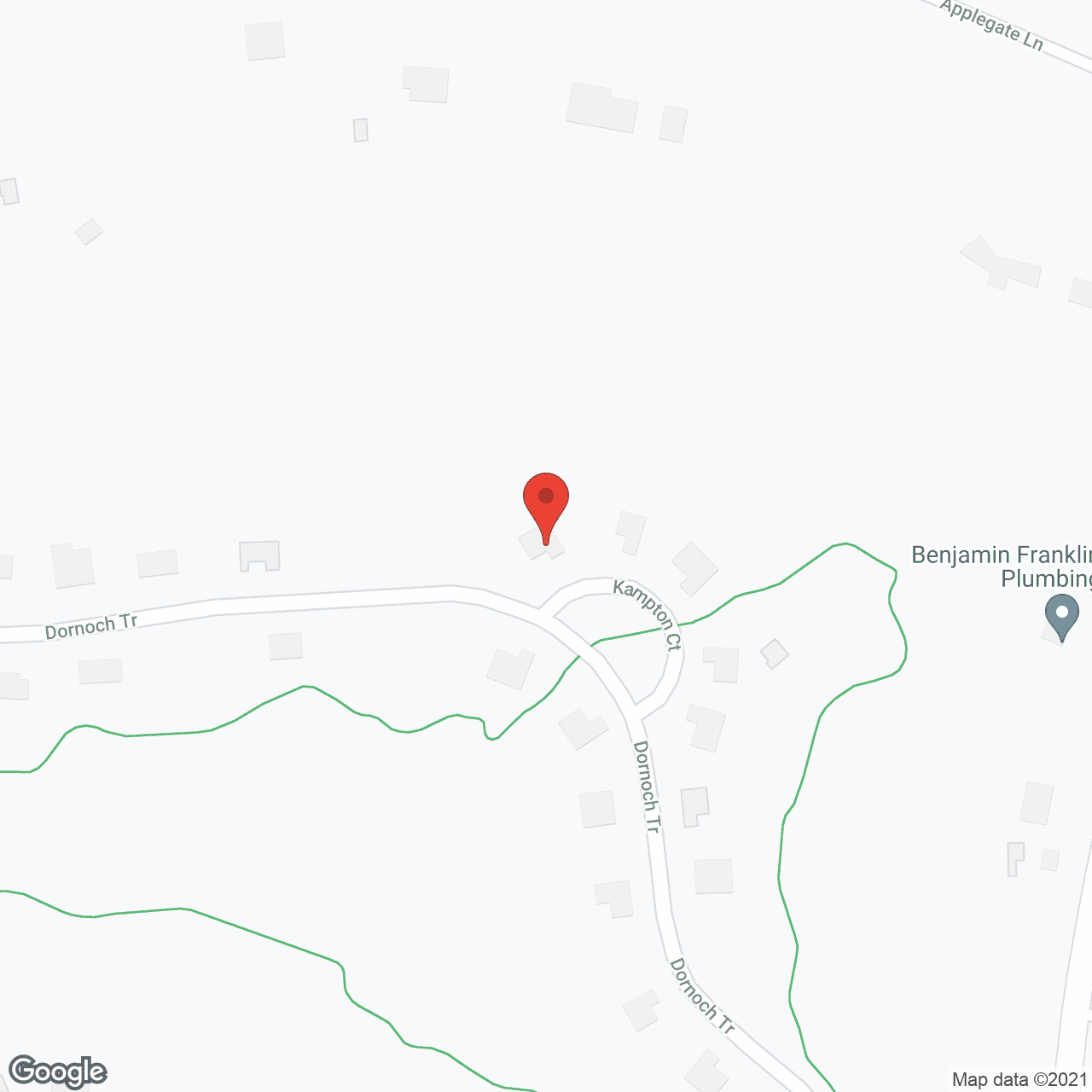 Map of the neighborhood around Golden Reflections
