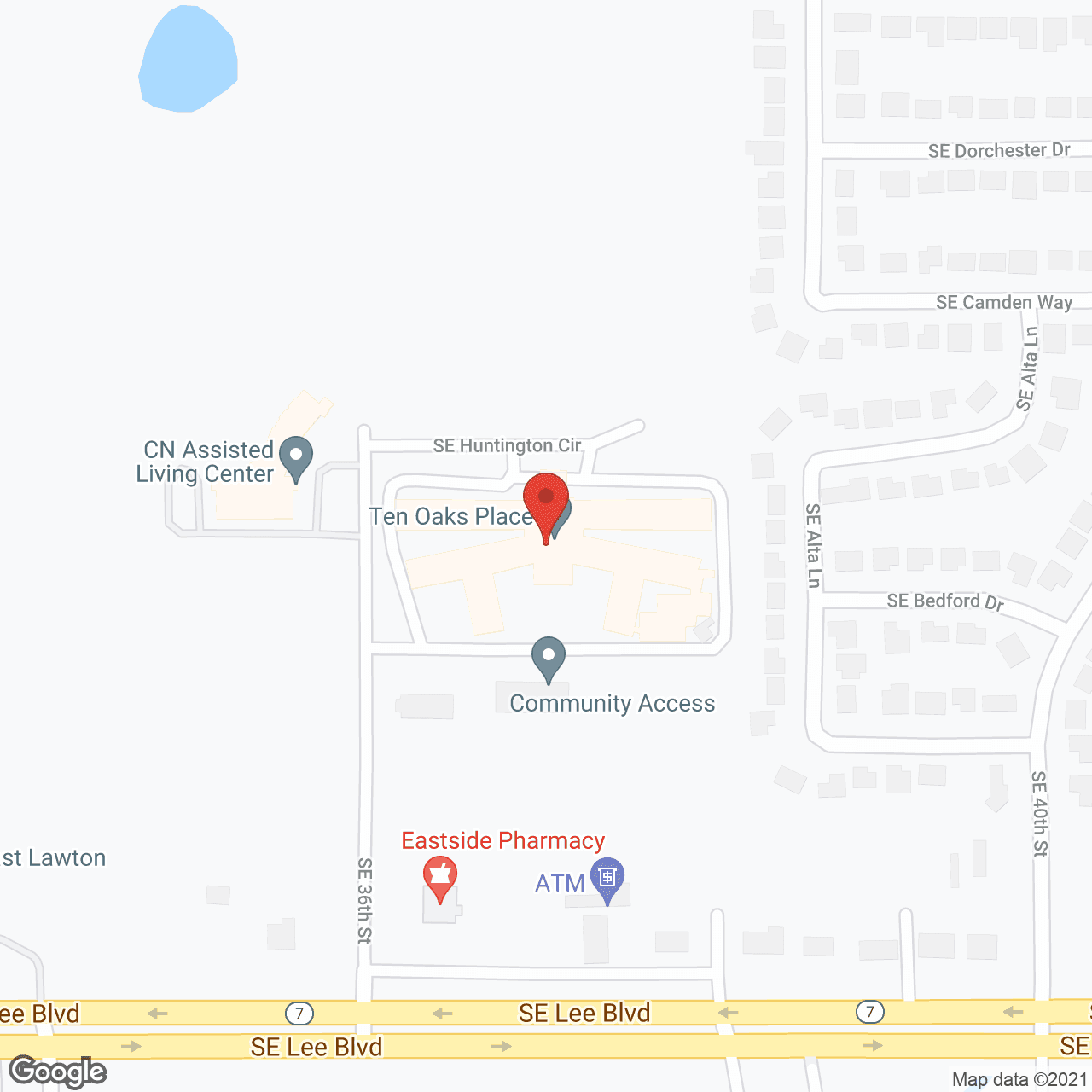 Map of the neighborhood around Morada Lawton