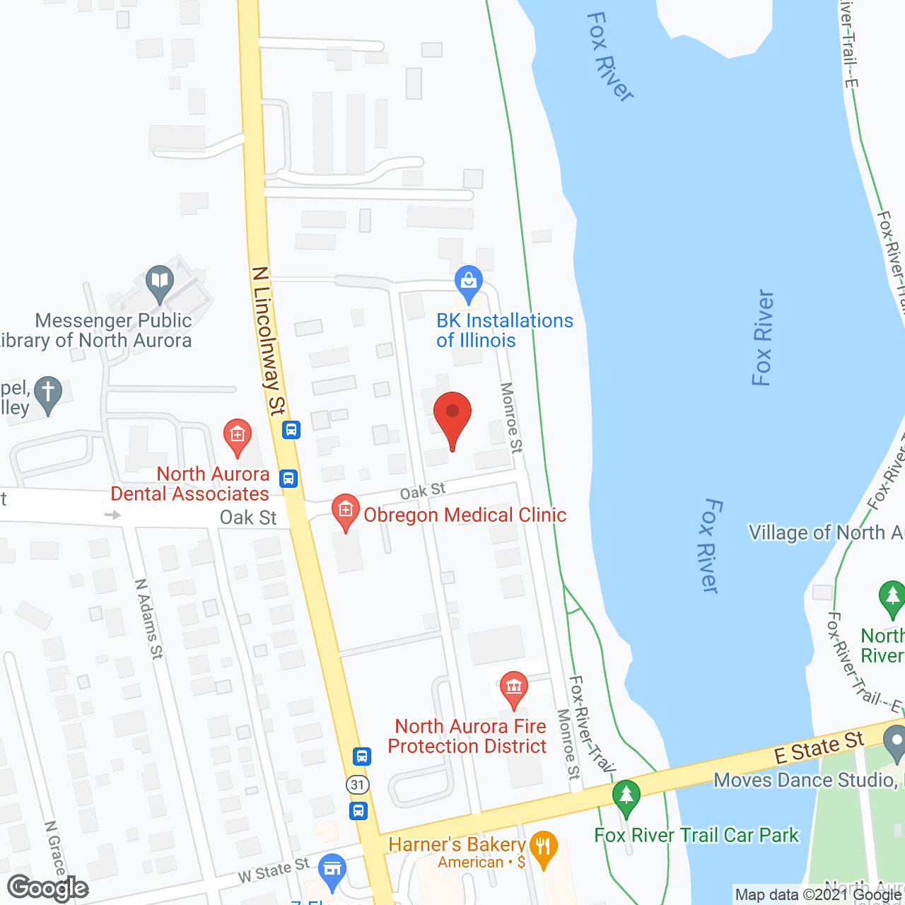 Map of the neighborhood around The Whitley
