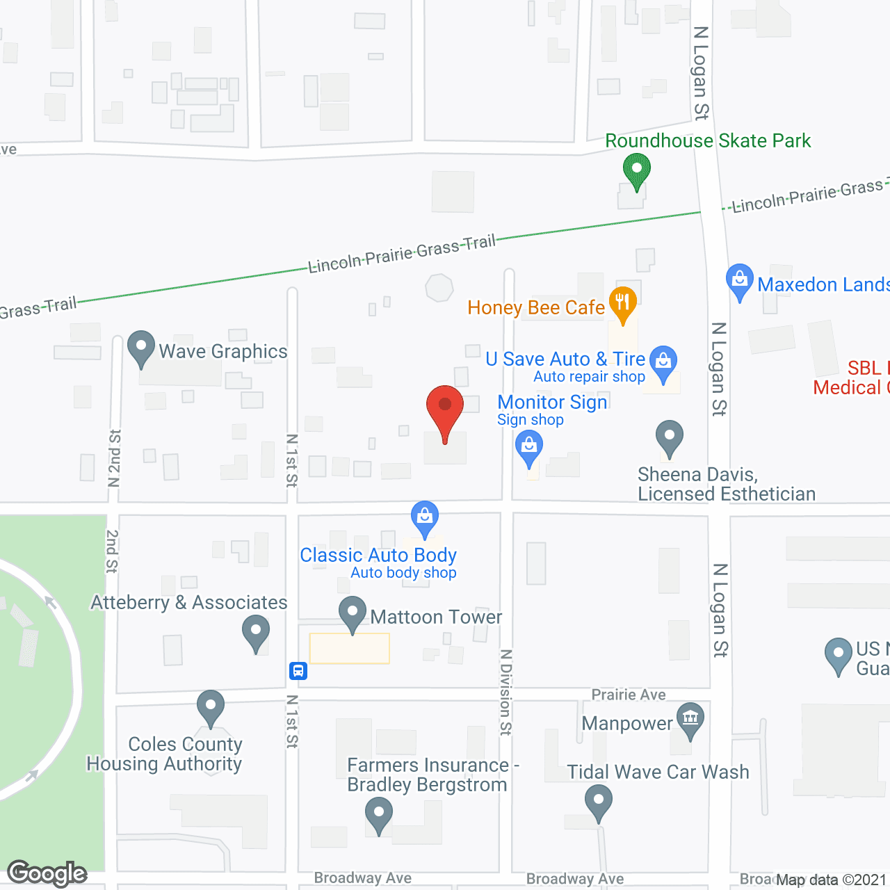 Map of the neighborhood around Life's Journey Senior Living - Estates