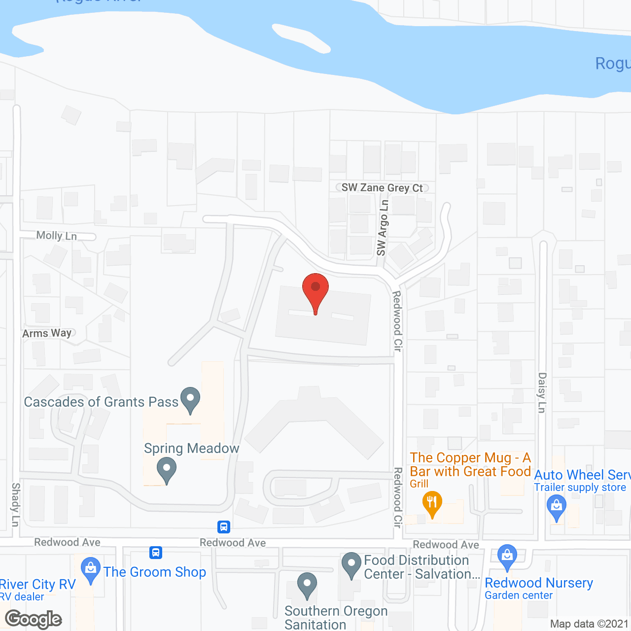 Map of the neighborhood around Cascades of Grants Pass - The Pointe
