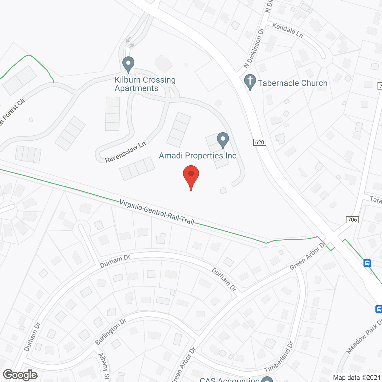 Map of the neighborhood around Bickford of Spotsylvania