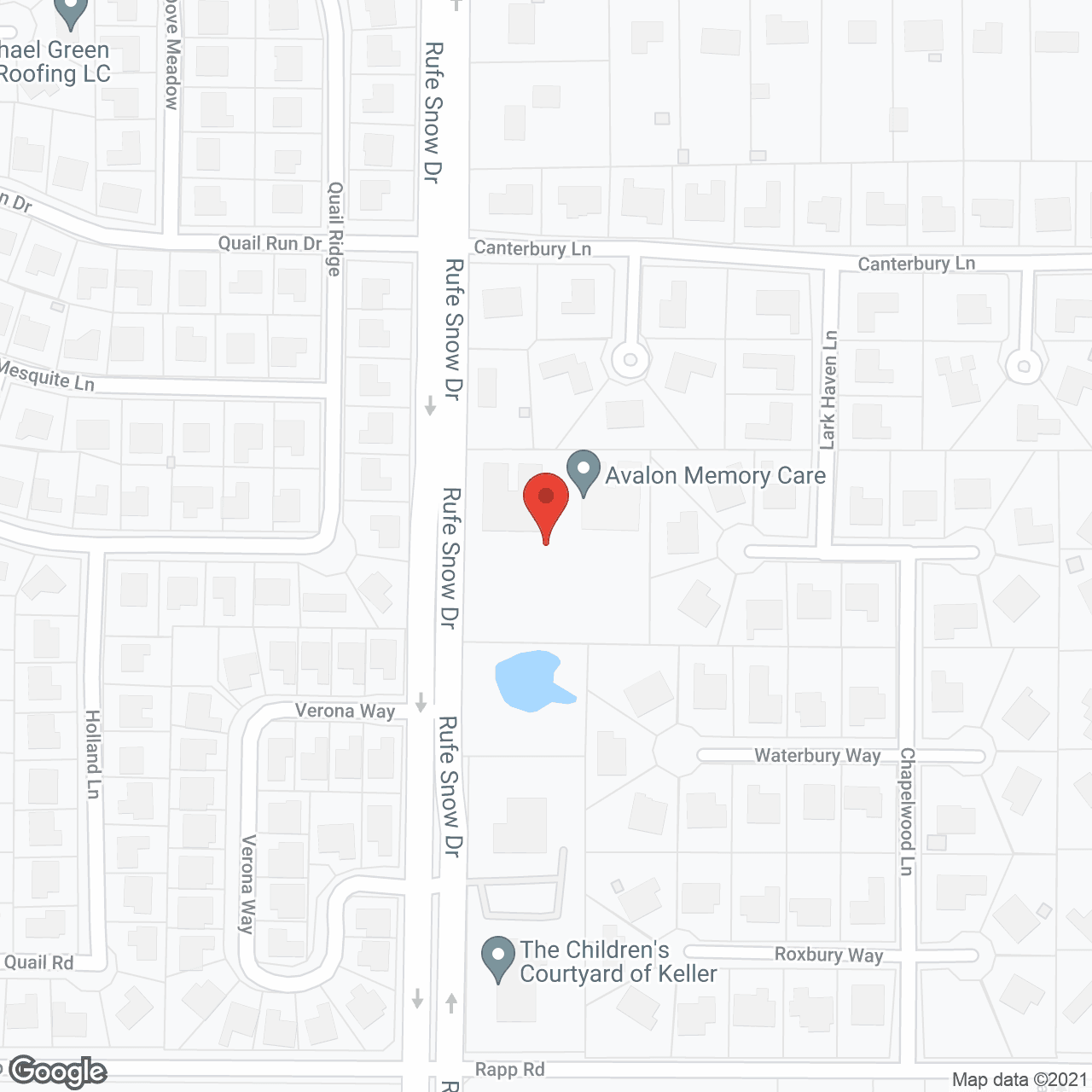 Map of the neighborhood around Avalon Memory Care - Keller