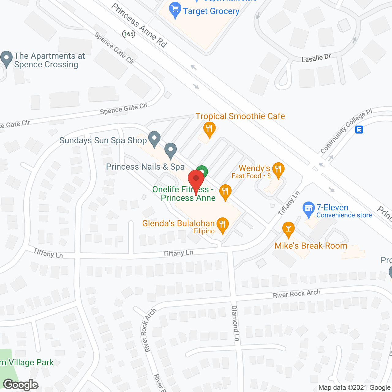 Map of the neighborhood around Harmony at Independence