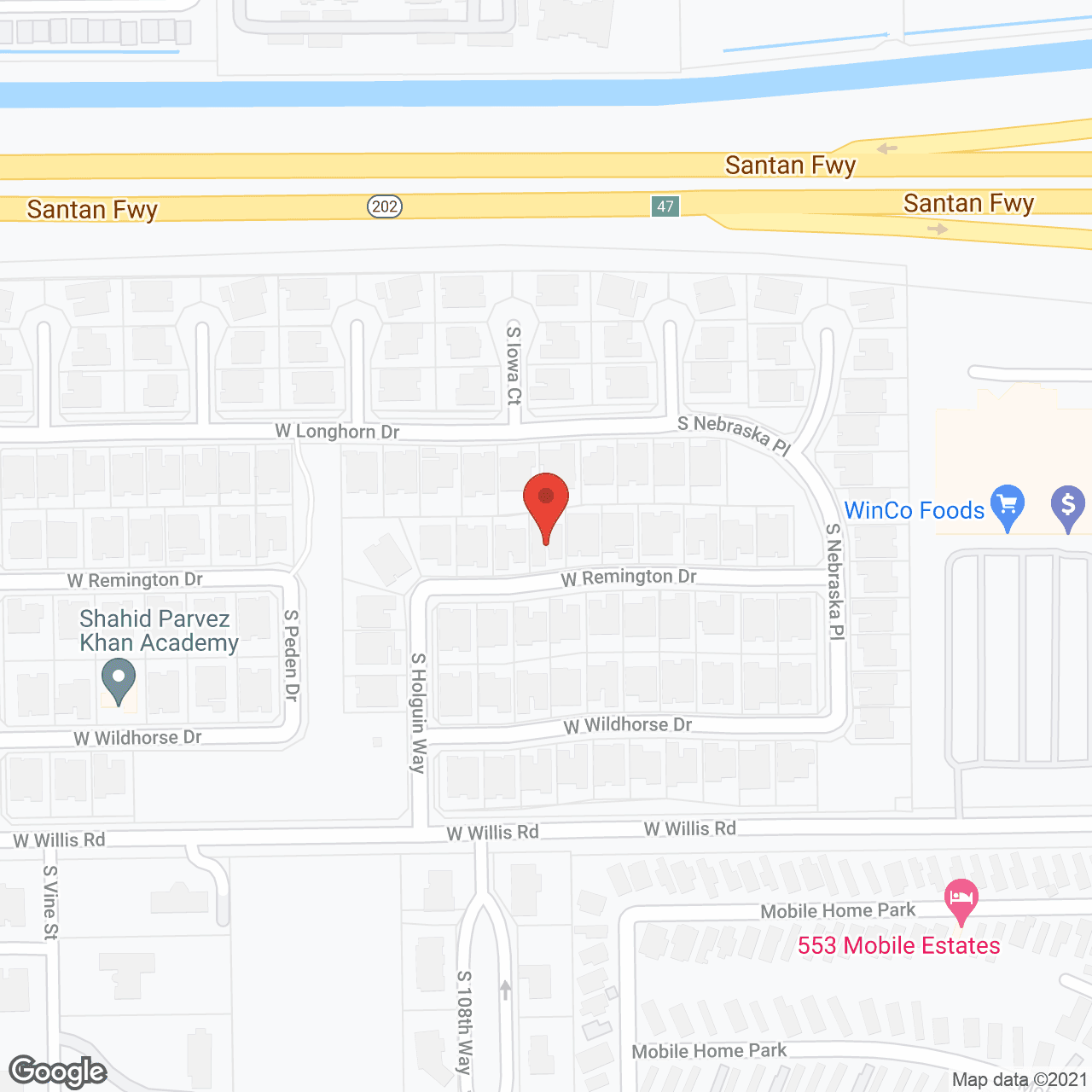 Map of the neighborhood around Desert Springs Assisted Living Home