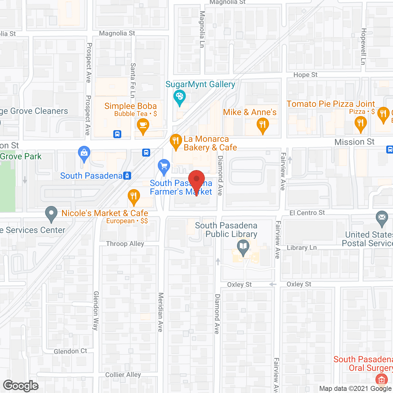 Map of the neighborhood around Golden Oaks Senior Apartments