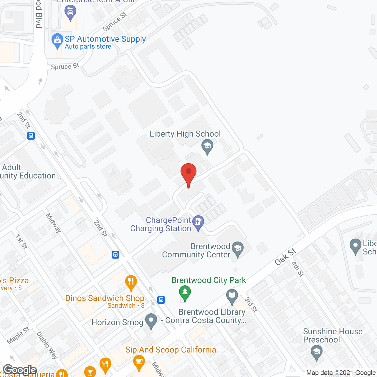 Map of the neighborhood around Montessori Senior Residential Care