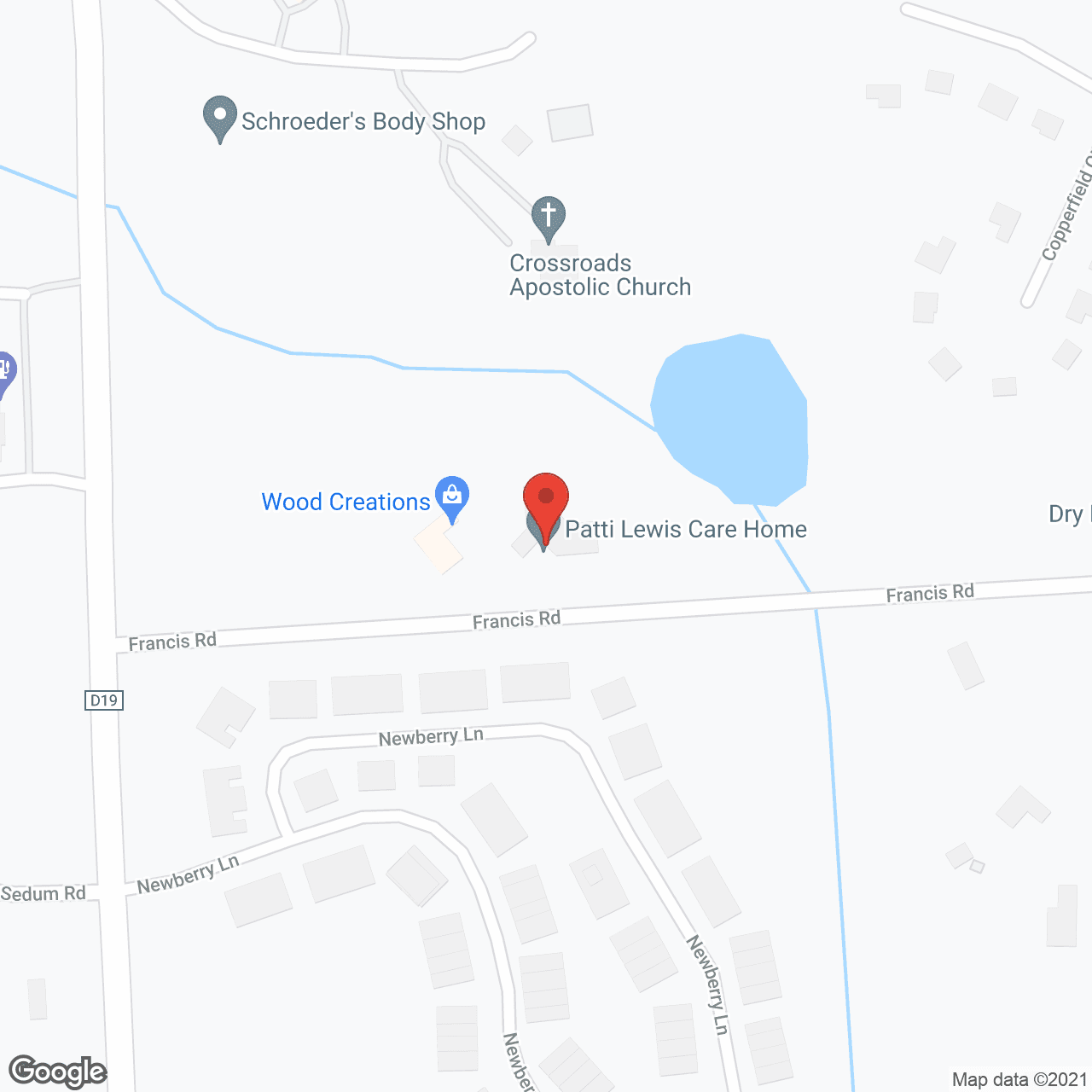 Map of the neighborhood around Courtyard Manor of Howell