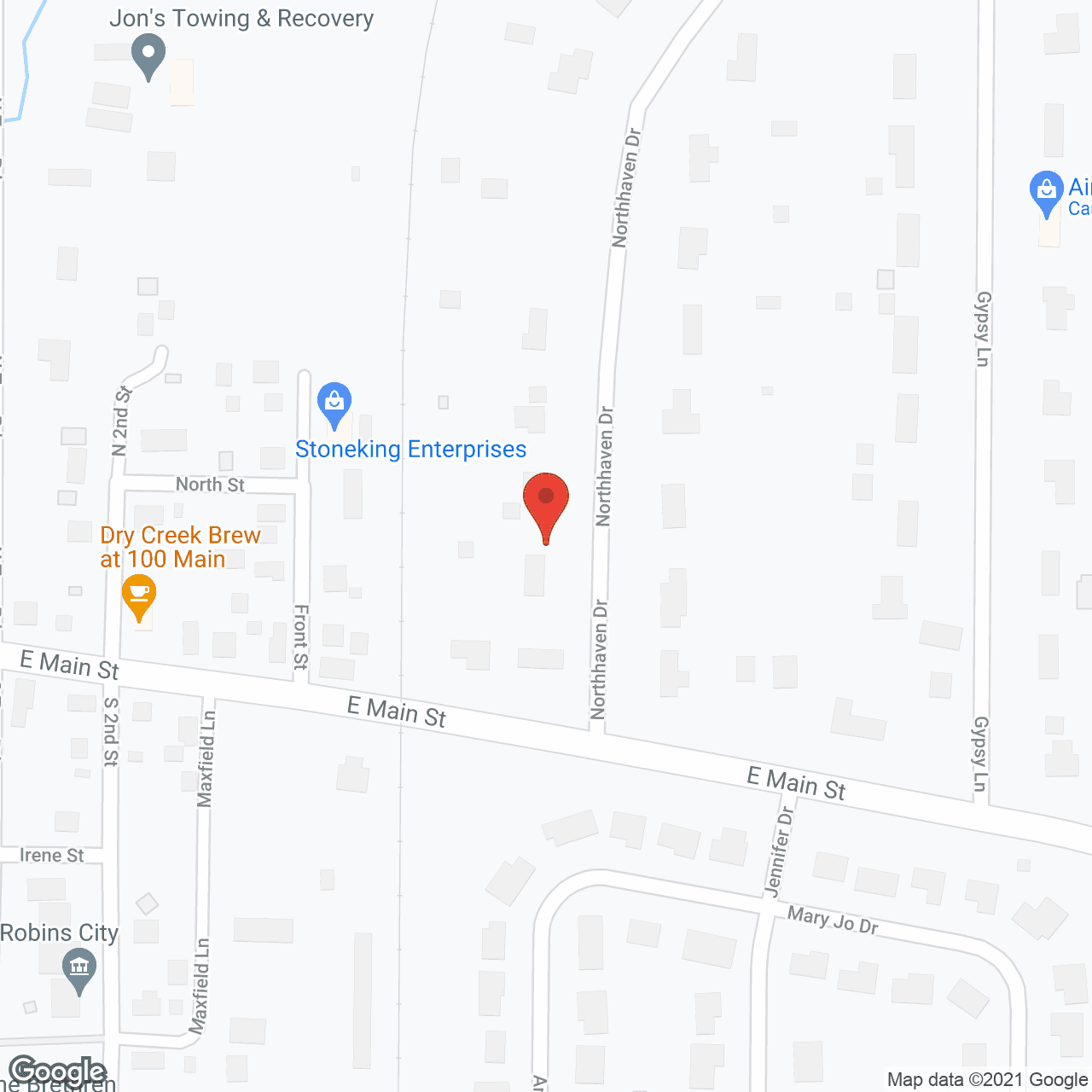 Map of the neighborhood around Emery Place Assisted Living and Memory Care