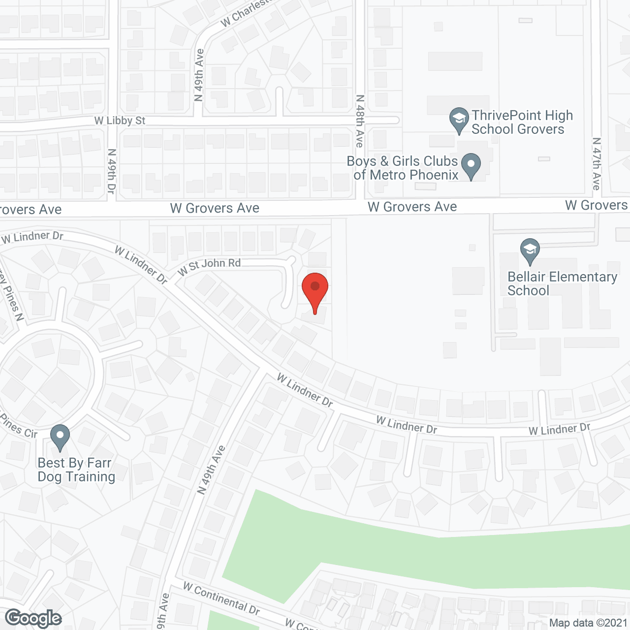 Map of the neighborhood around Our Home Adult Care