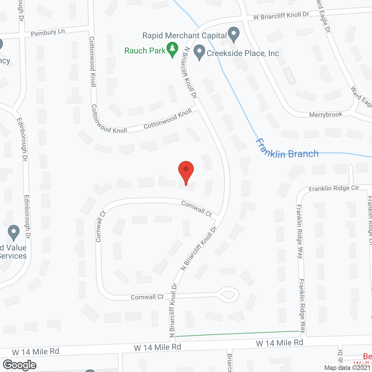 Map of the neighborhood around Santia's Residental Care Home
