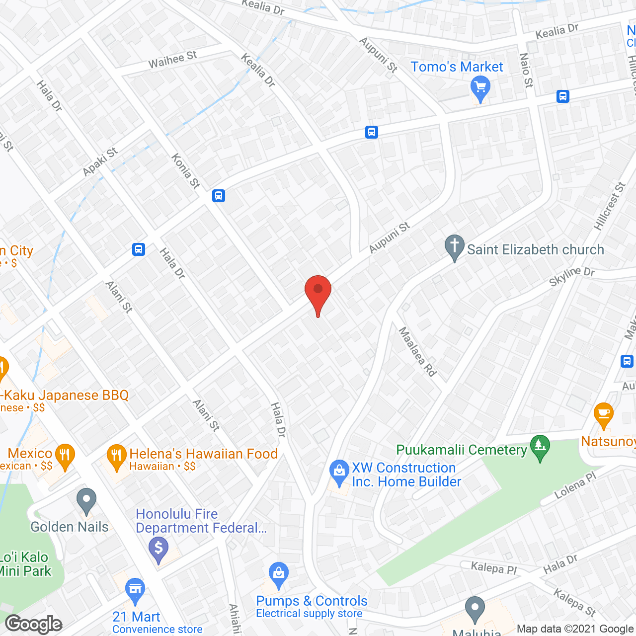 Map of the neighborhood around Vilma's Adult Care Home