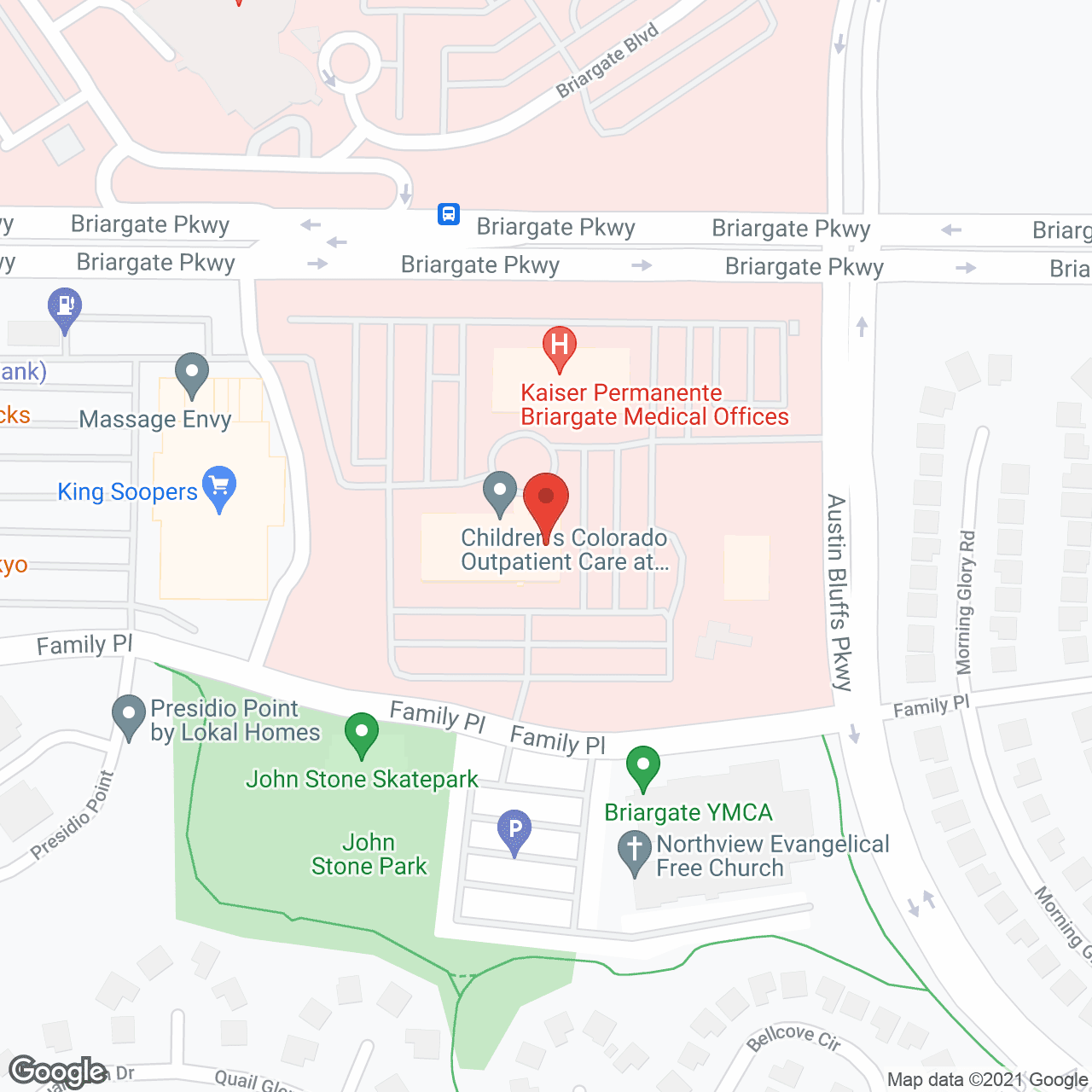 Map of the neighborhood around New Dawn Memory Care - Colorado Springs