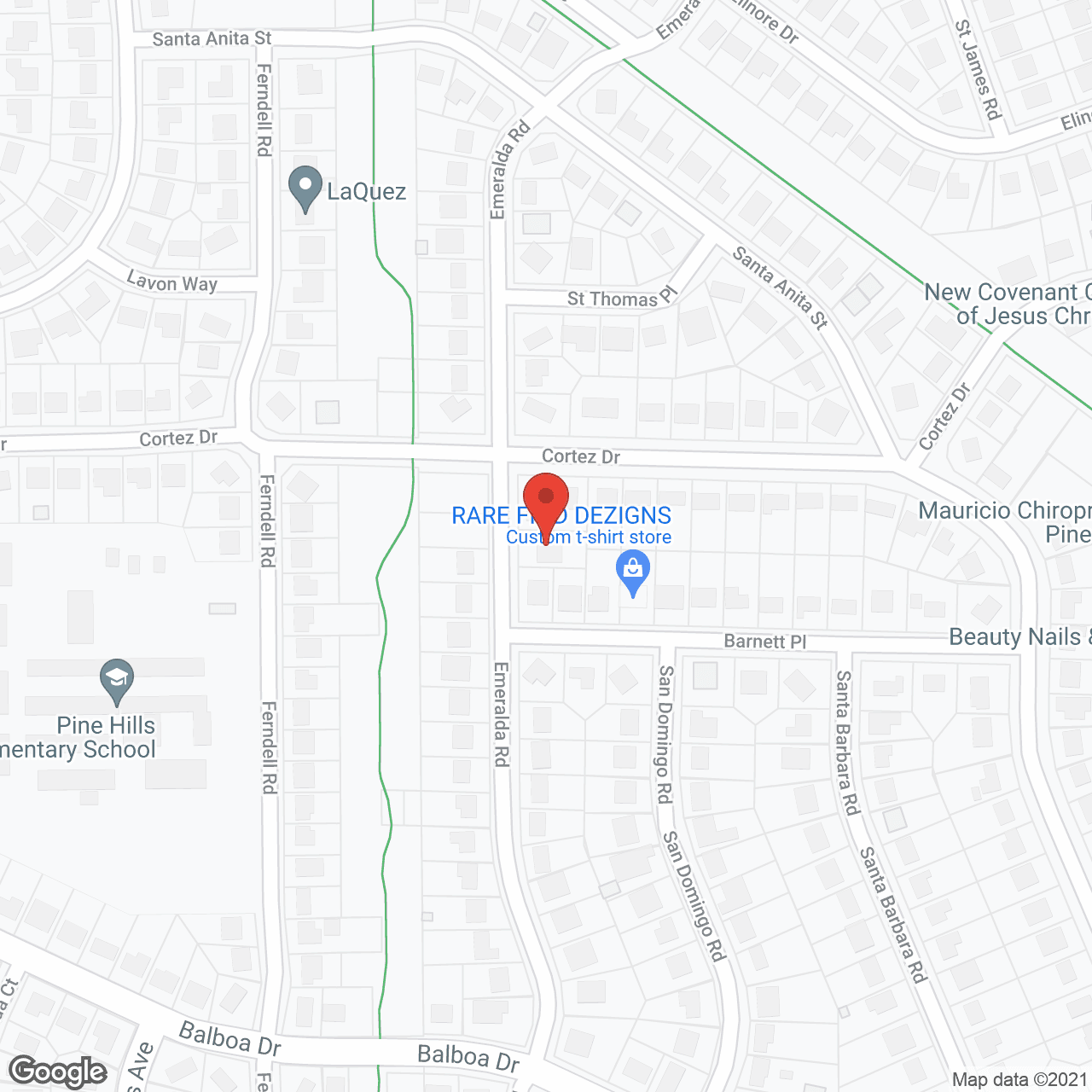 Map of the neighborhood around Callender Residence and Companion Service