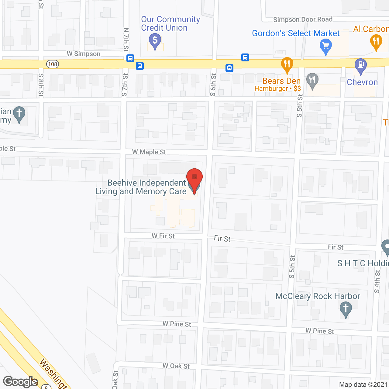 Map of the neighborhood around Beehive Retirement and Assisted Living