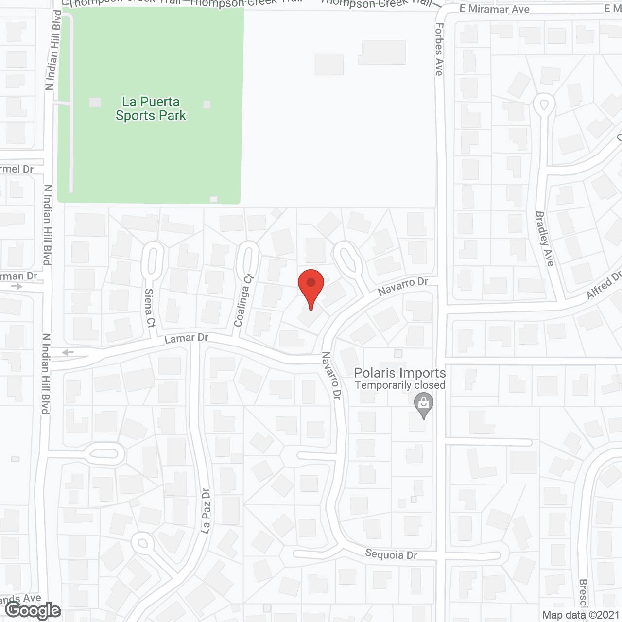 Map of the neighborhood around St. Daniel's Home for the Elderly II, Inc