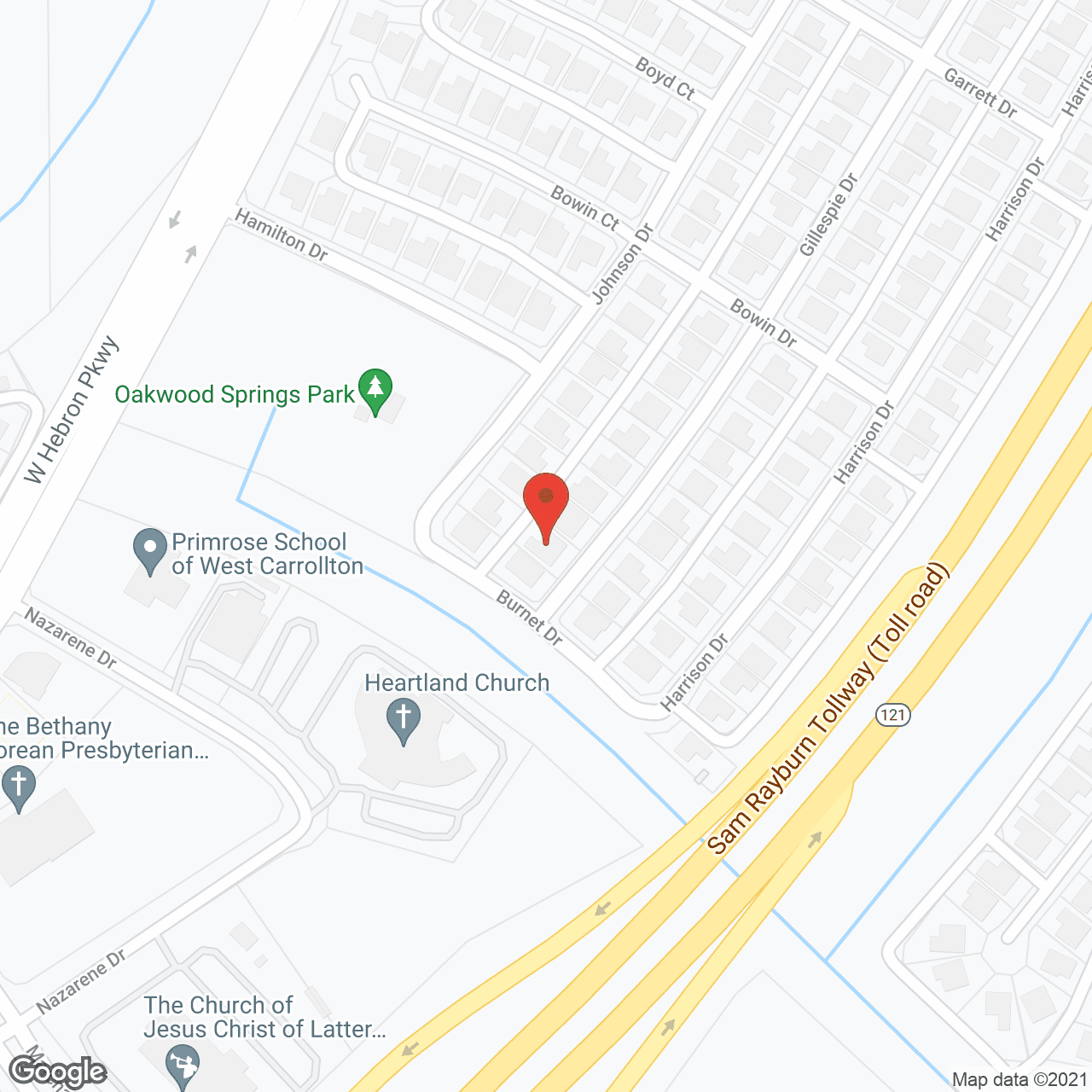 Map of the neighborhood around 4 Seasons Senior Living Carrollton
