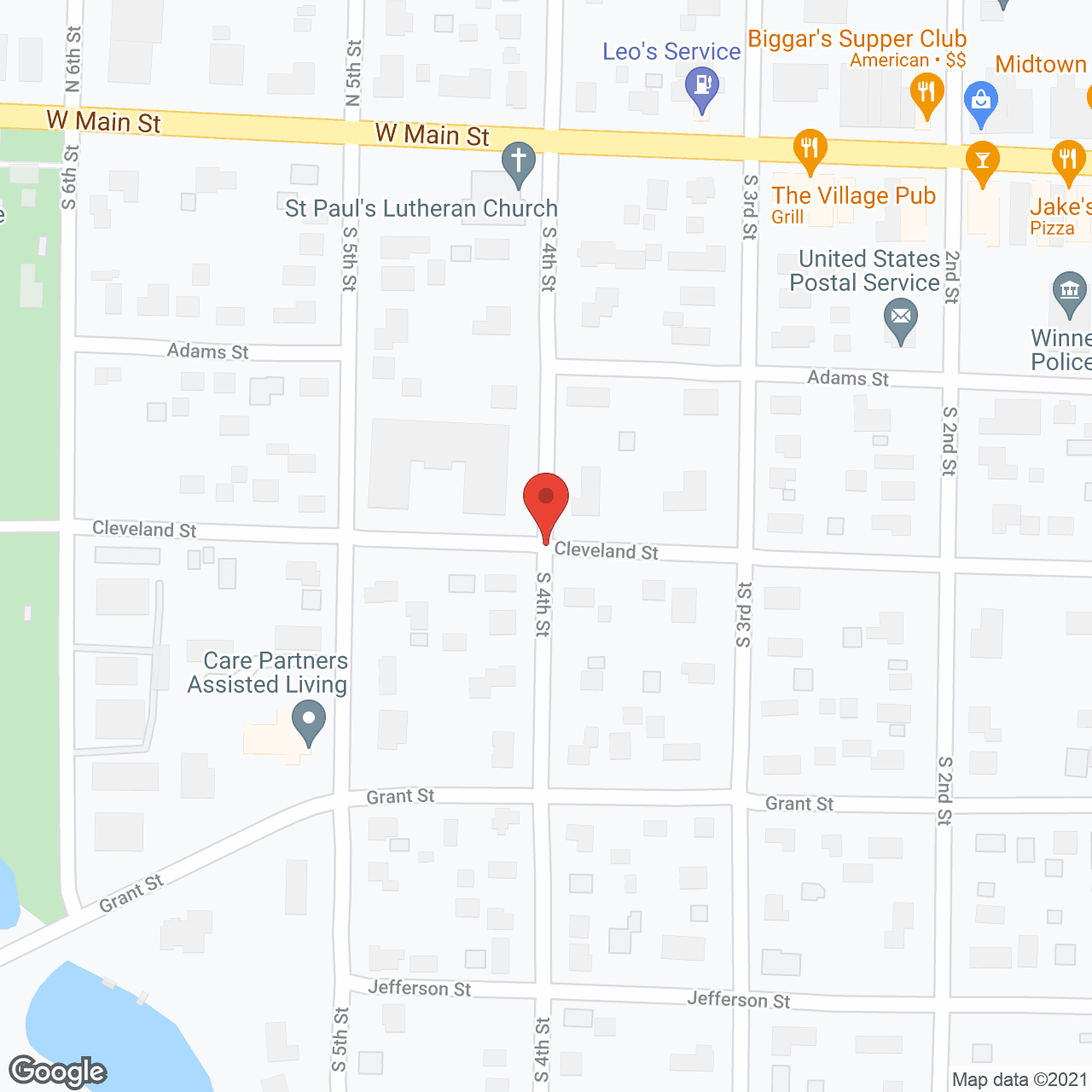 Map of the neighborhood around Highlands at River Crossing Apartments 55+