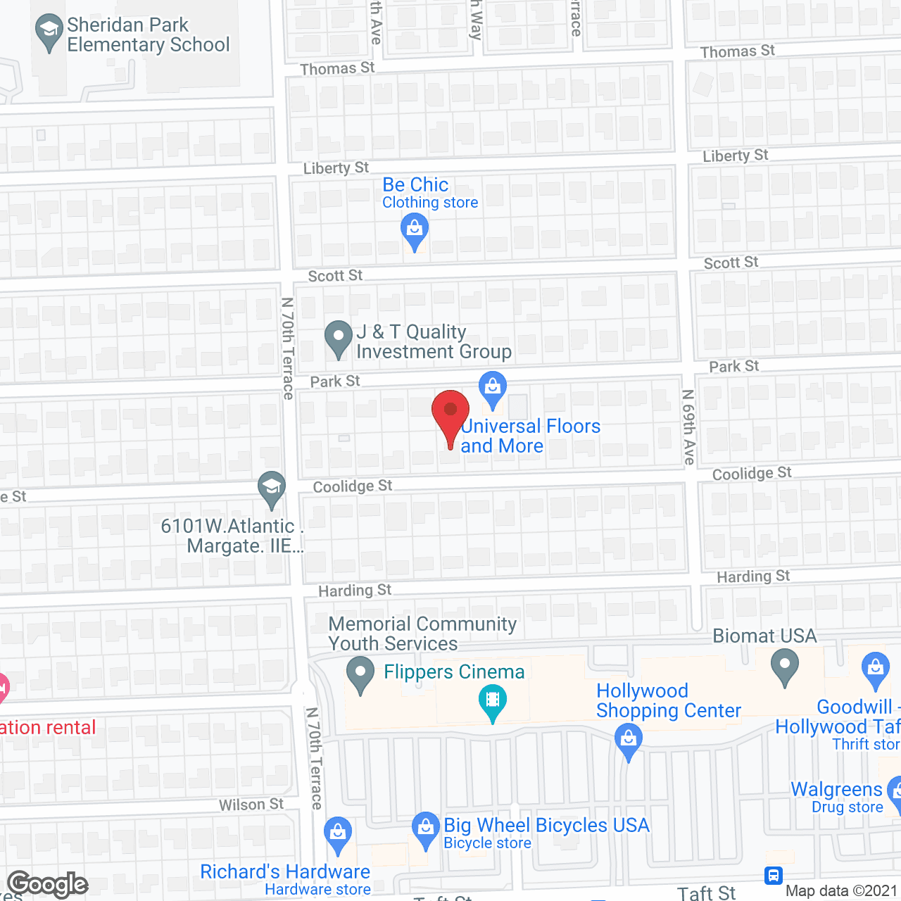 Map of the neighborhood around Home Sweet Home Assisted Living
