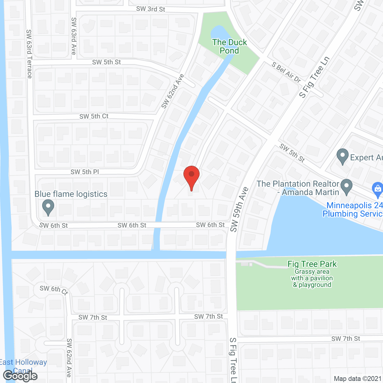 Map of the neighborhood around Touch of Klass Assisted Living Facility